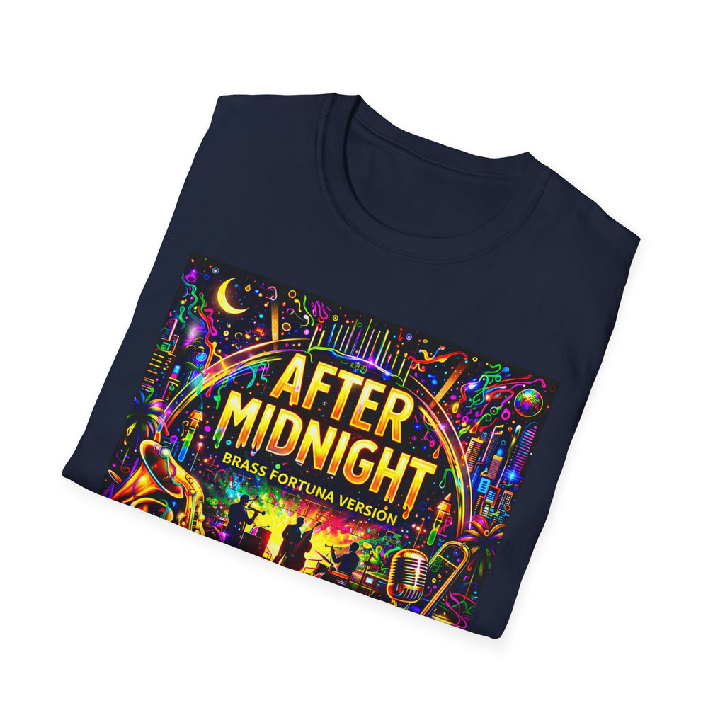 After Midnight T-Shirt  Song Cover Art From The Caribbean Calavera Album – Neon Jazz Club Graphic Tee