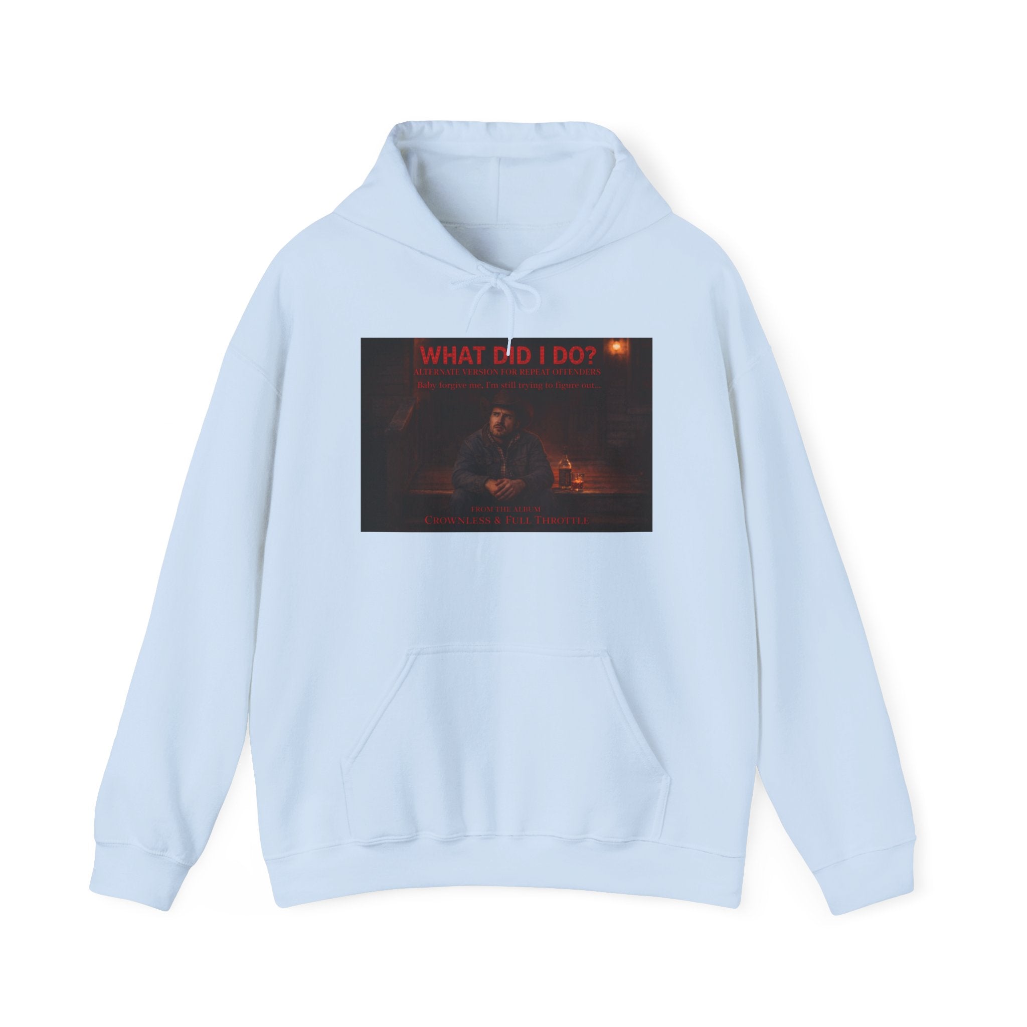 What Did I Do? Hoodie — Dark Aesthetic Graphic Pullover