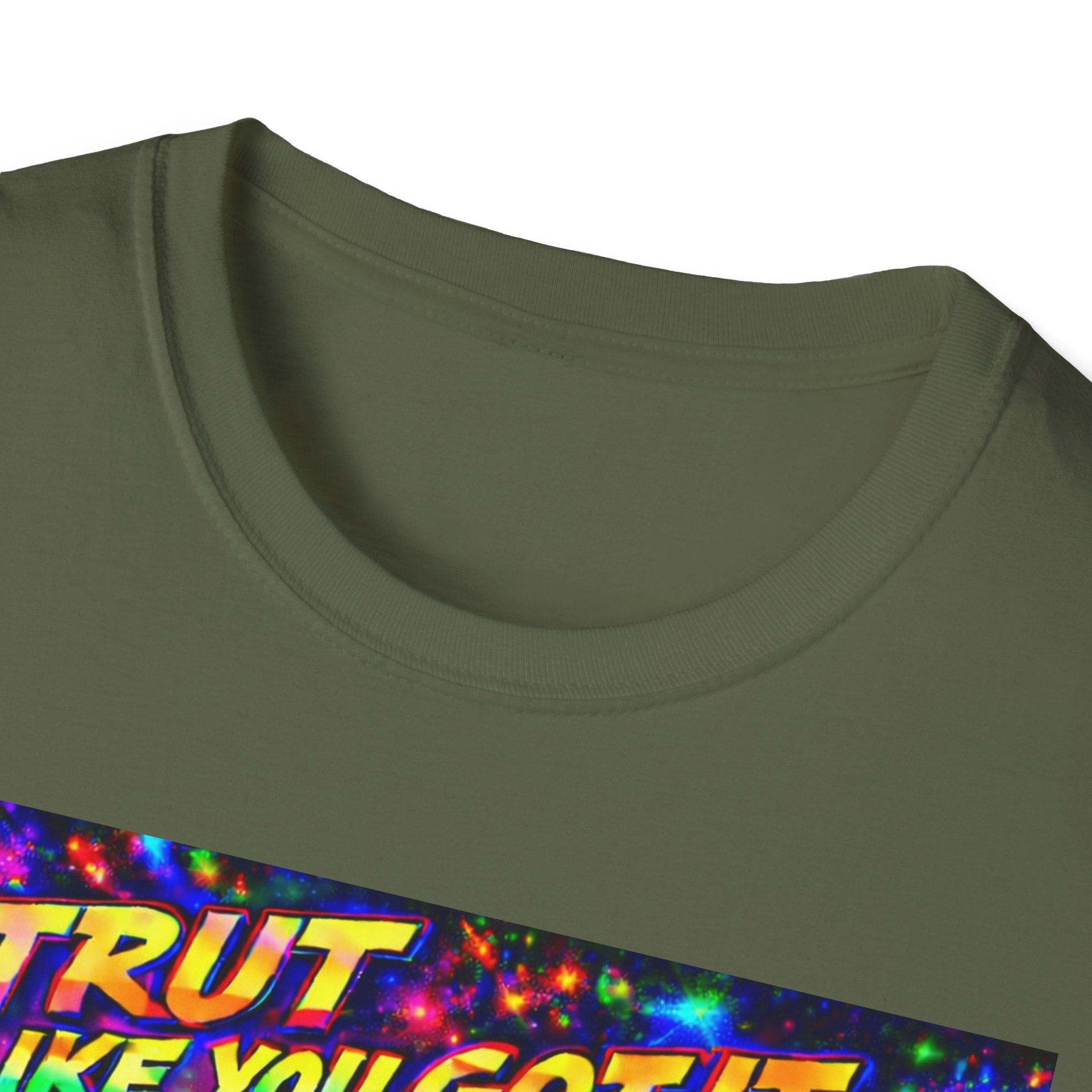 Strut Like You Got It   Song Cover Art From The Caribbean Calavera Album   Neon Retro Graphic Tee T-SHIRT