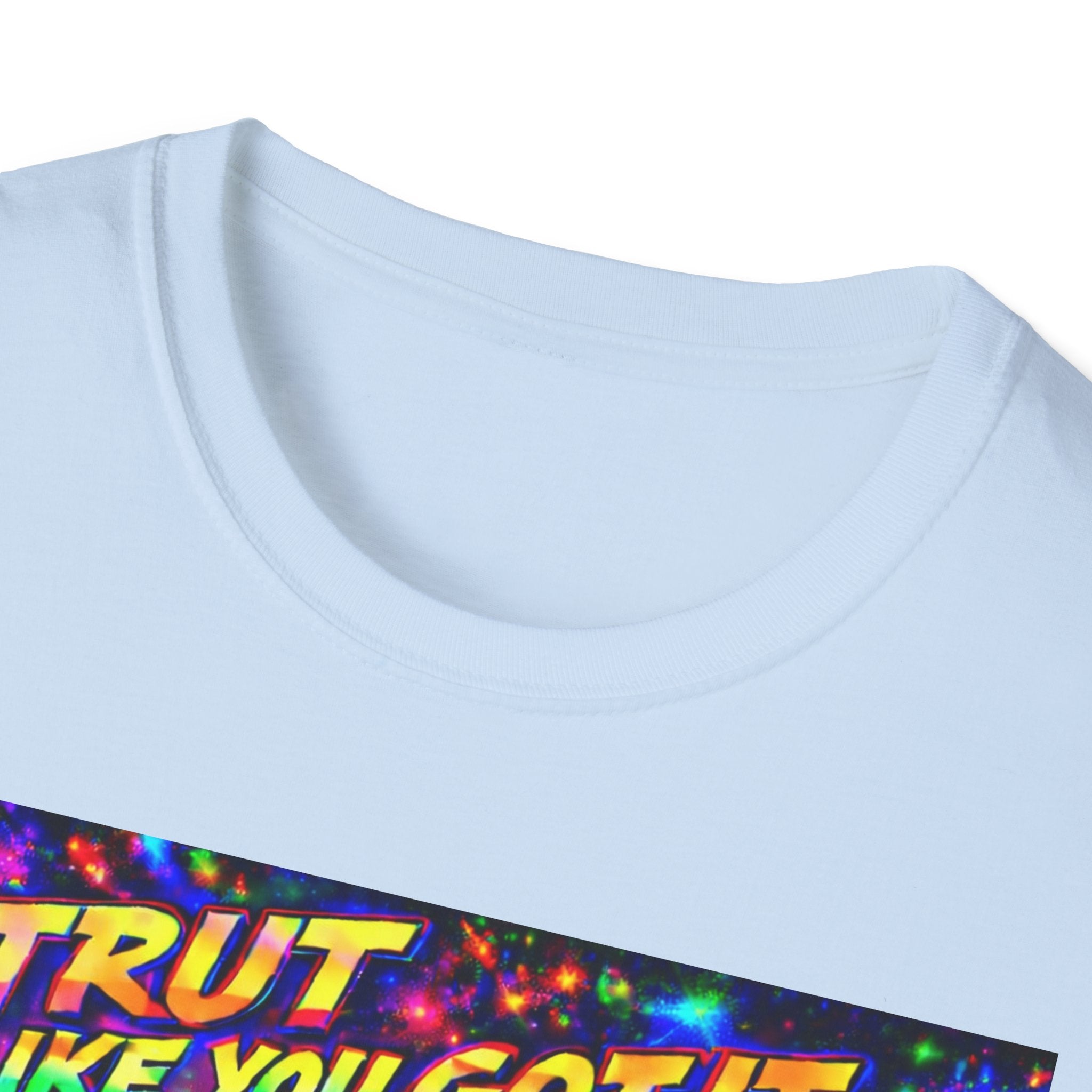 Strut Like You Got It   Song Cover Art From The Caribbean Calavera Album   Neon Retro Graphic Tee T-SHIRT