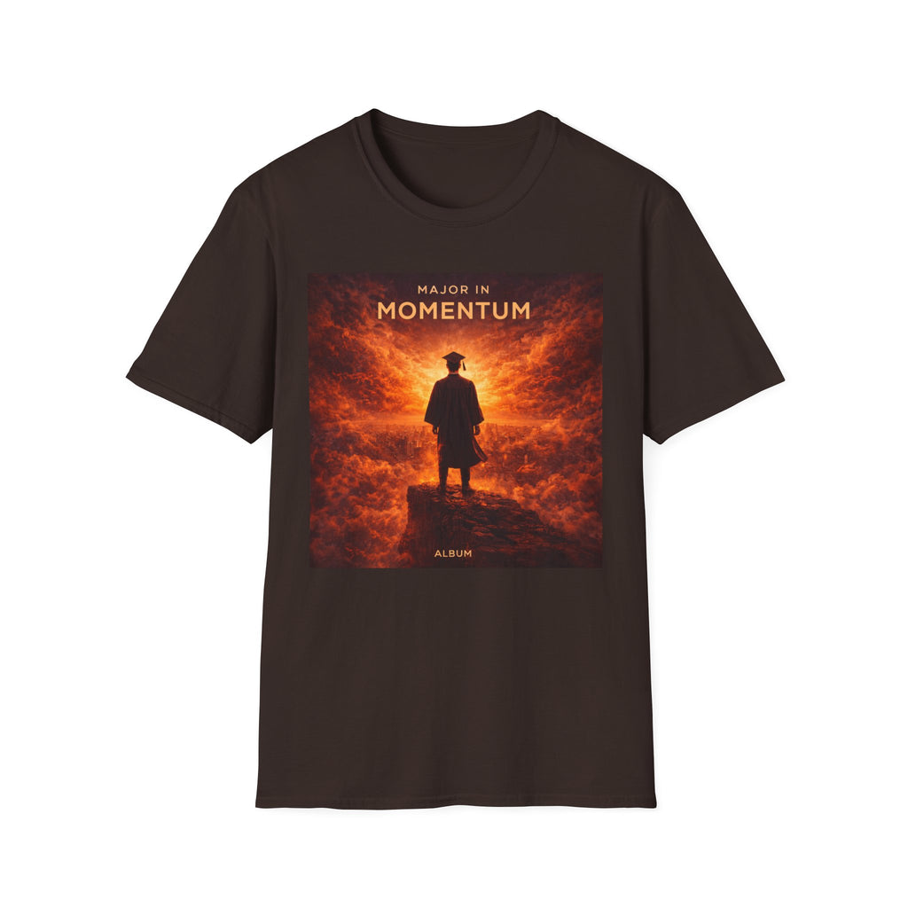 T‑Shirt – "Major in Momentum" Album Art Tee (Silhouette & Fiery Sky)