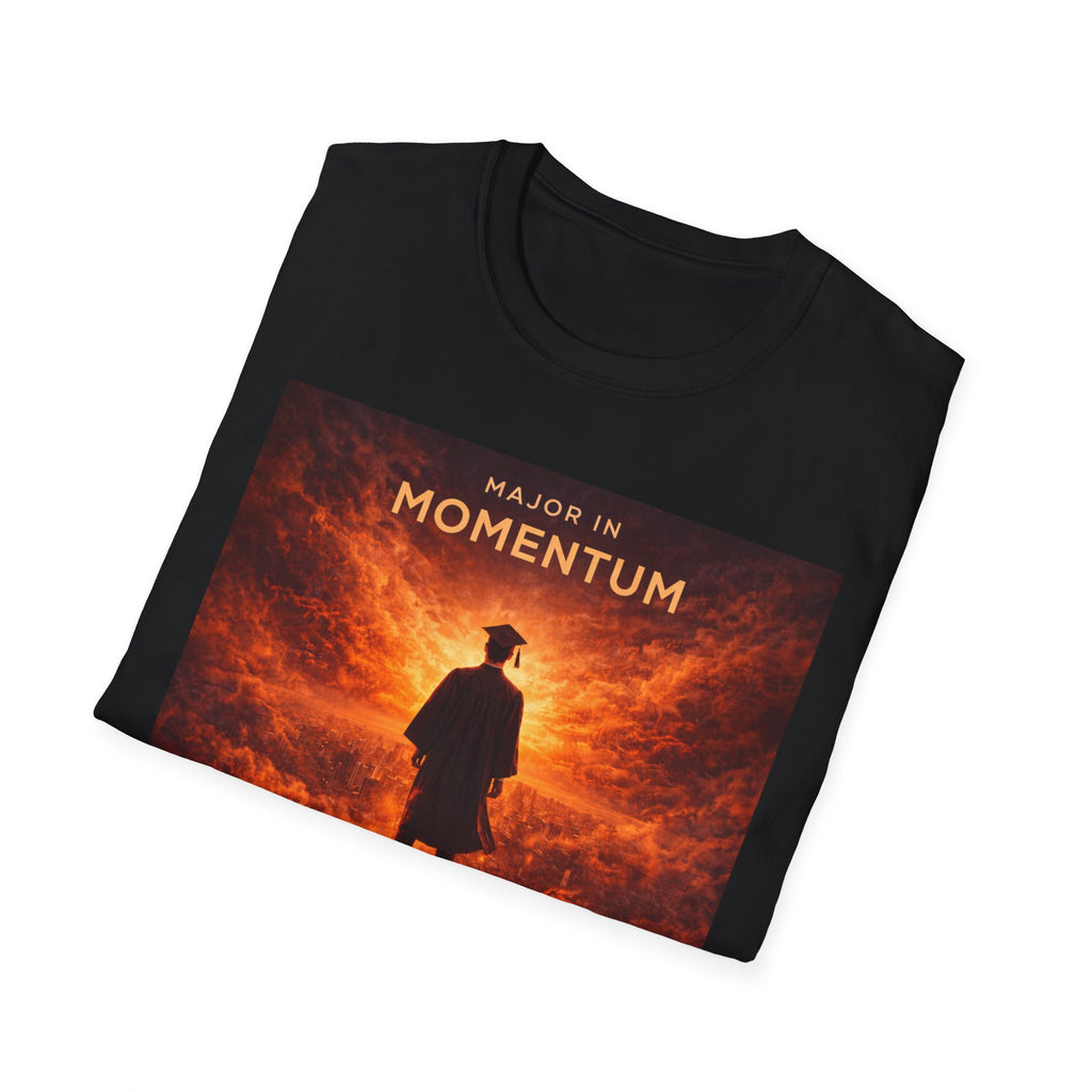 T‑Shirt – "Major in Momentum" Album Art Tee (Silhouette & Fiery Sky)