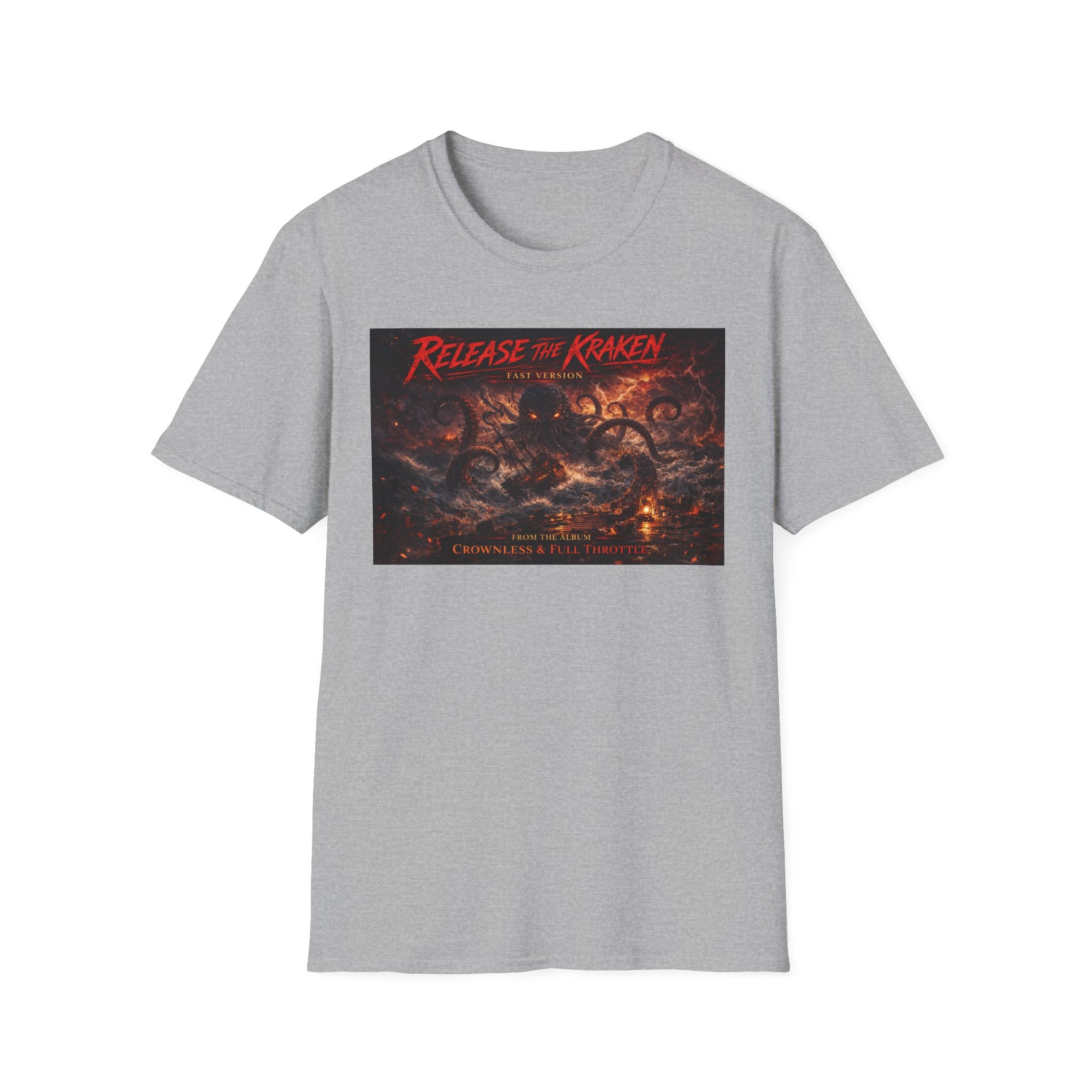 T-Shirt — 'Release the Kraken' Retro Nautical Kraken Graphic Tee