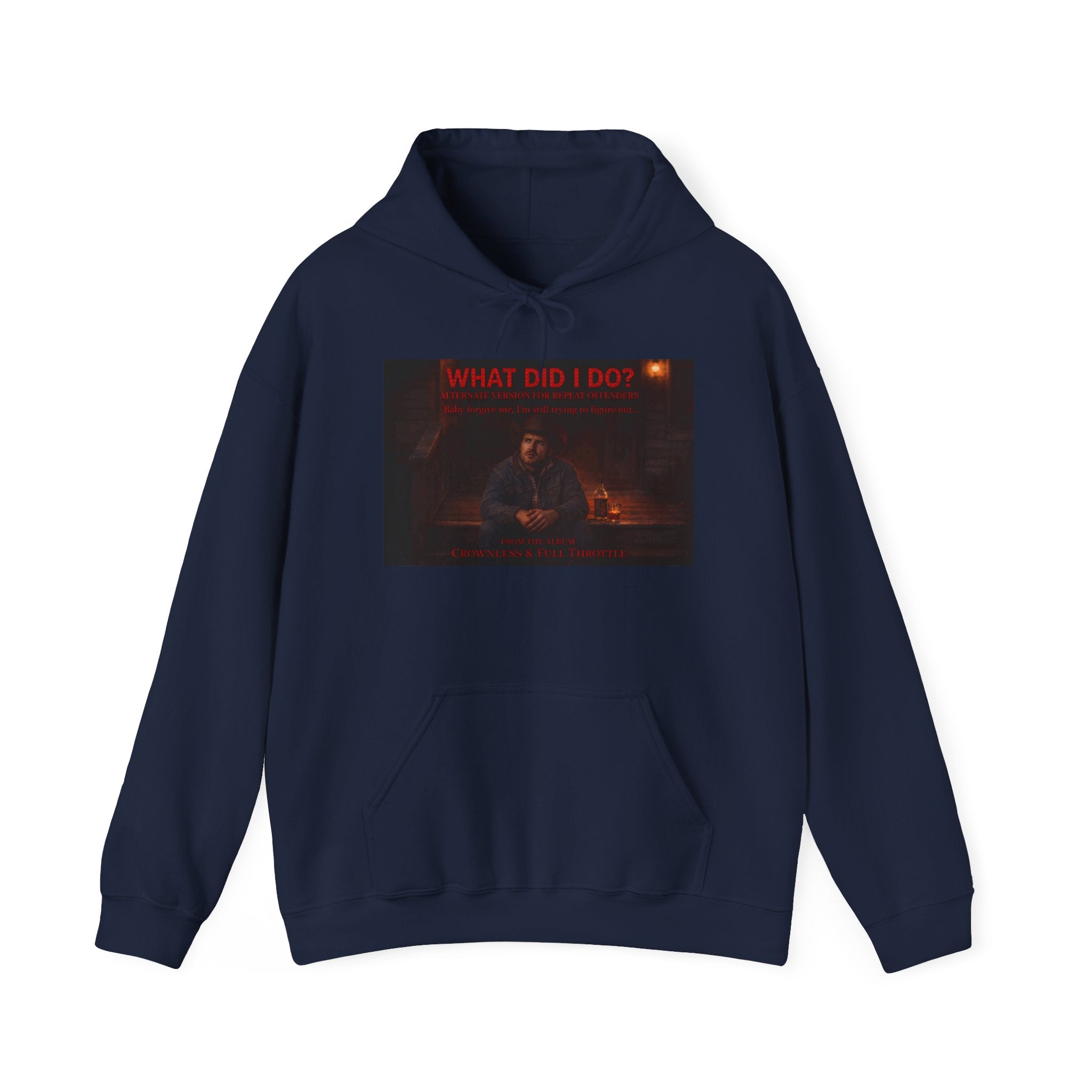 What Did I Do? Hoodie — Dark Aesthetic Graphic Pullover