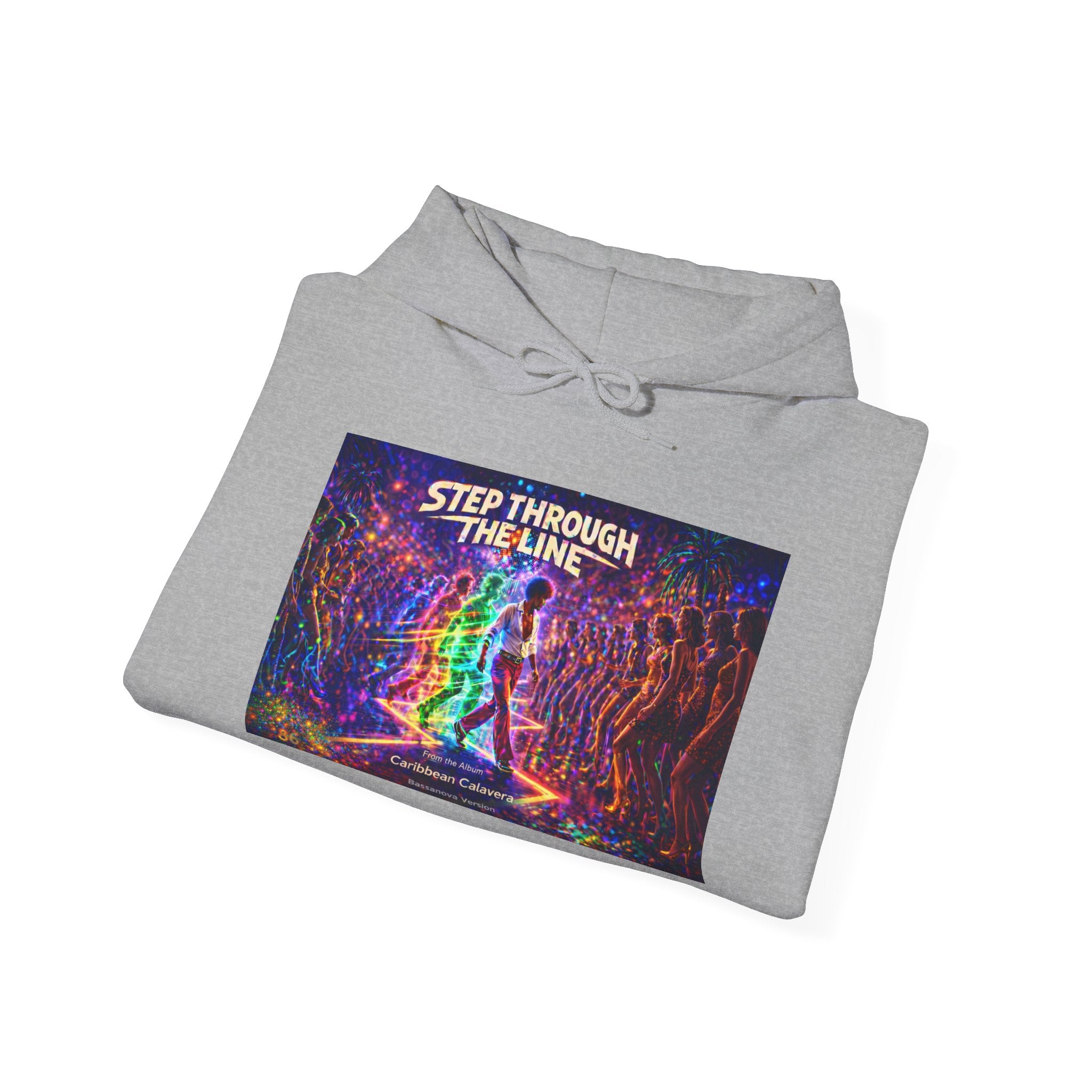 Step Through The Line Hoodie Song Cover Art From The Caribbean Calavera Album — Psychedelic Trippy Graphic Pullover