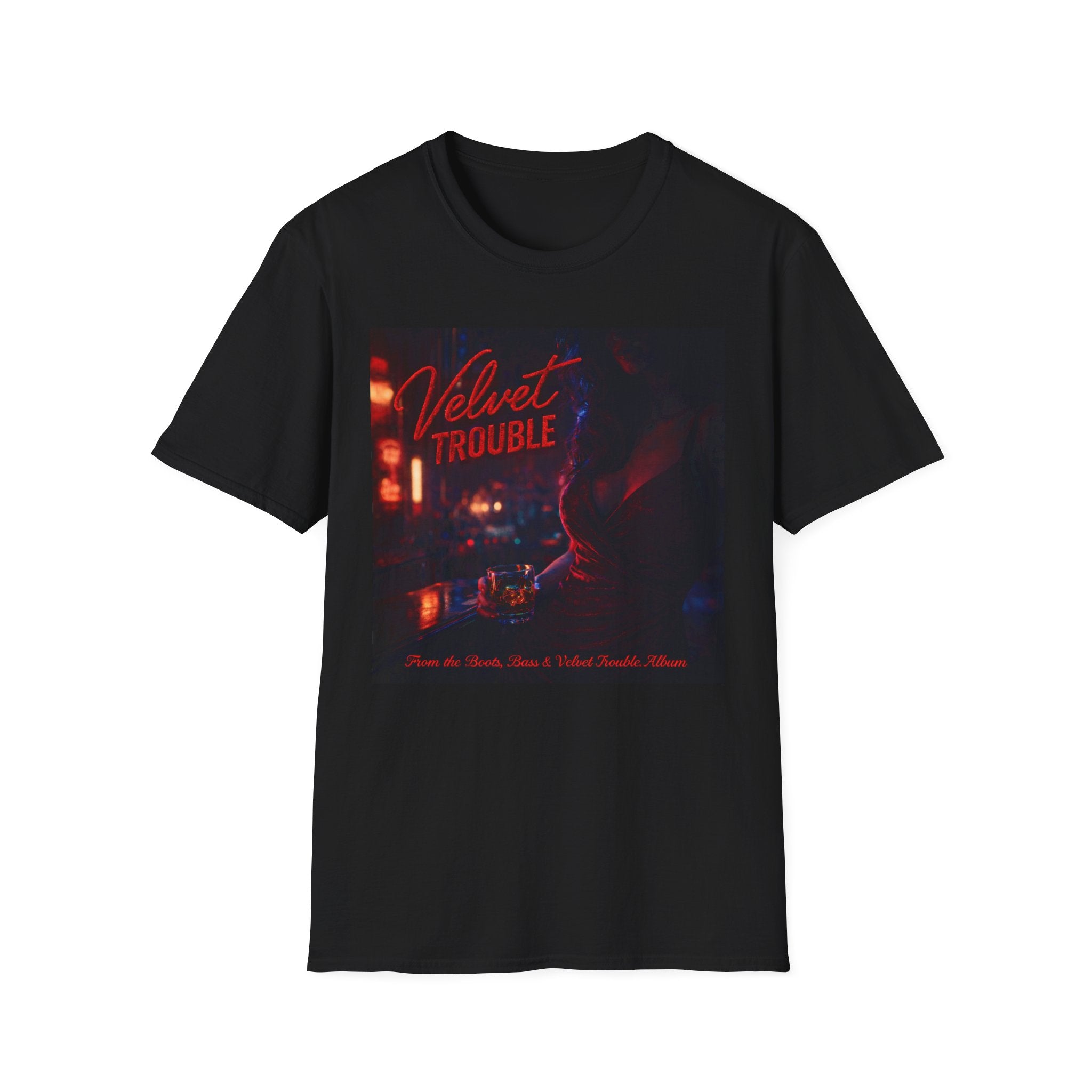 Velvet Trouble Retro Neon Band T-Shirt