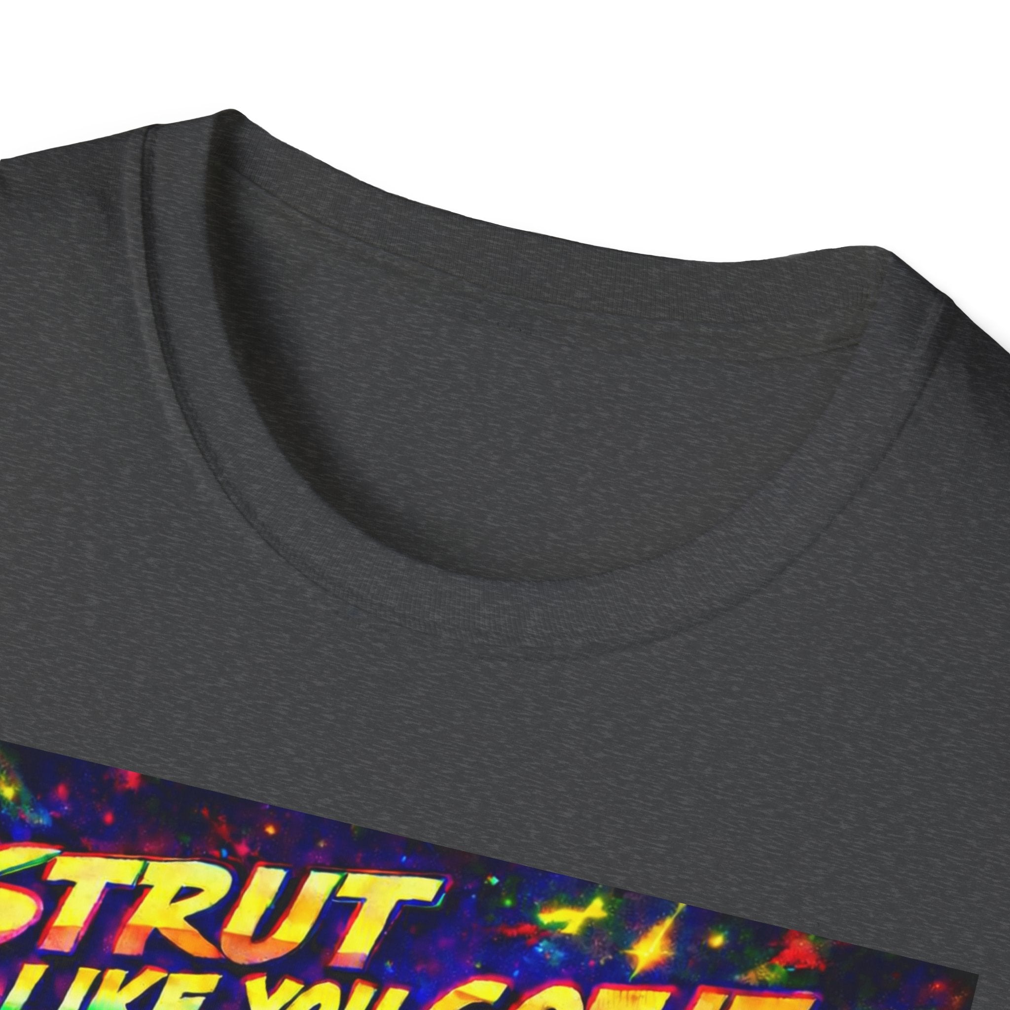 Strut Like You Got It Graphic T-Shirt  Song Cover Art From The Caribbean Calavera Album — Retro Neon Beach Vibe