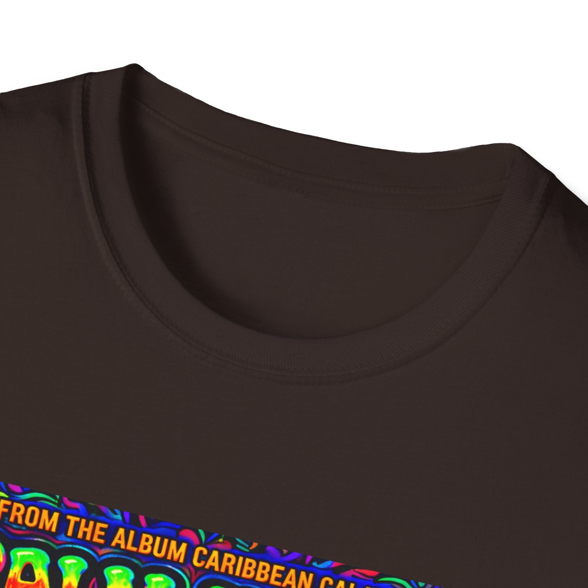 Palm Trees & Kisses Song Cover Art From The Caribbean Calavera Album  Tropical Graphic T-Shirt — Retro Sunset Beach Vibes