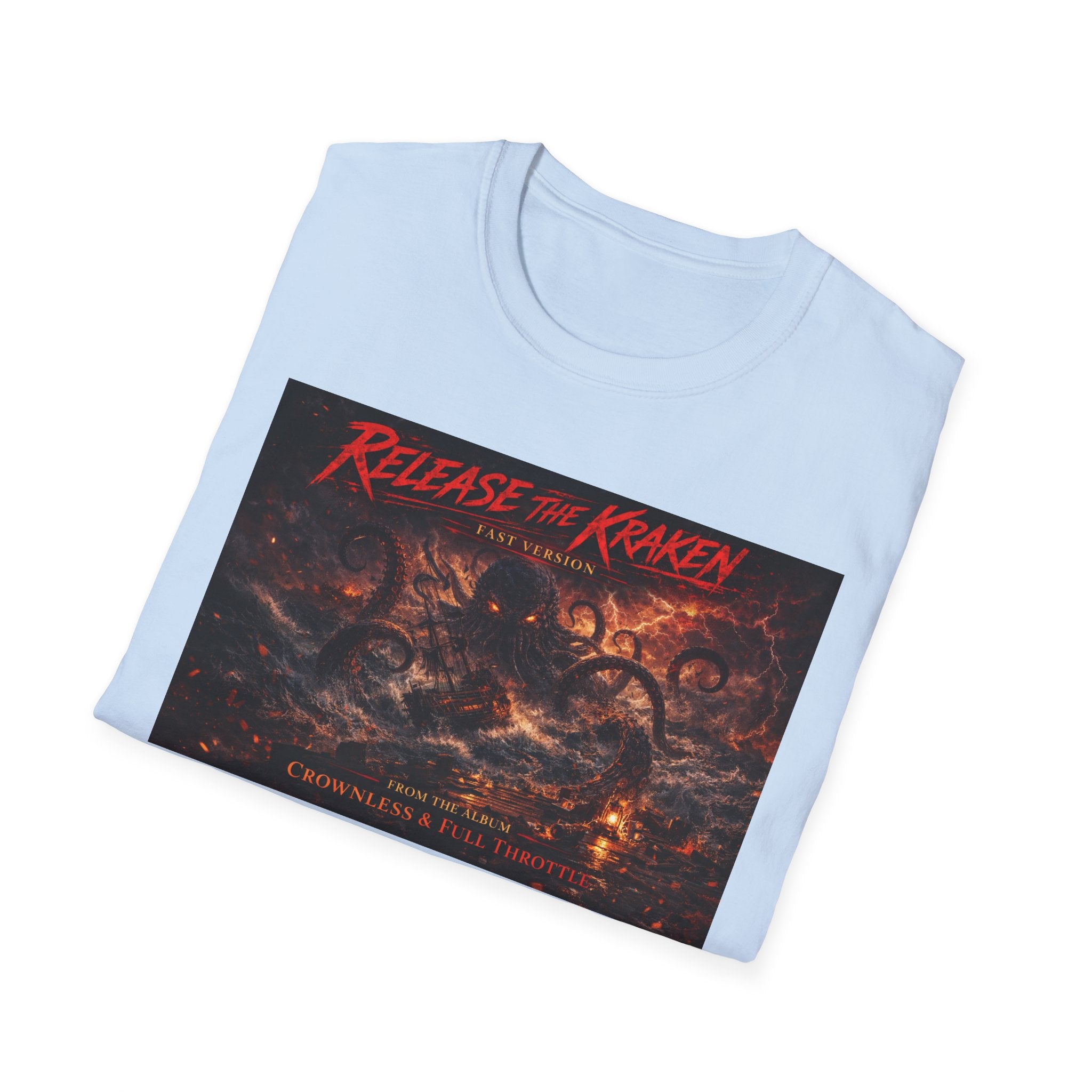 T-Shirt — 'Release the Kraken' Retro Nautical Kraken Graphic Tee