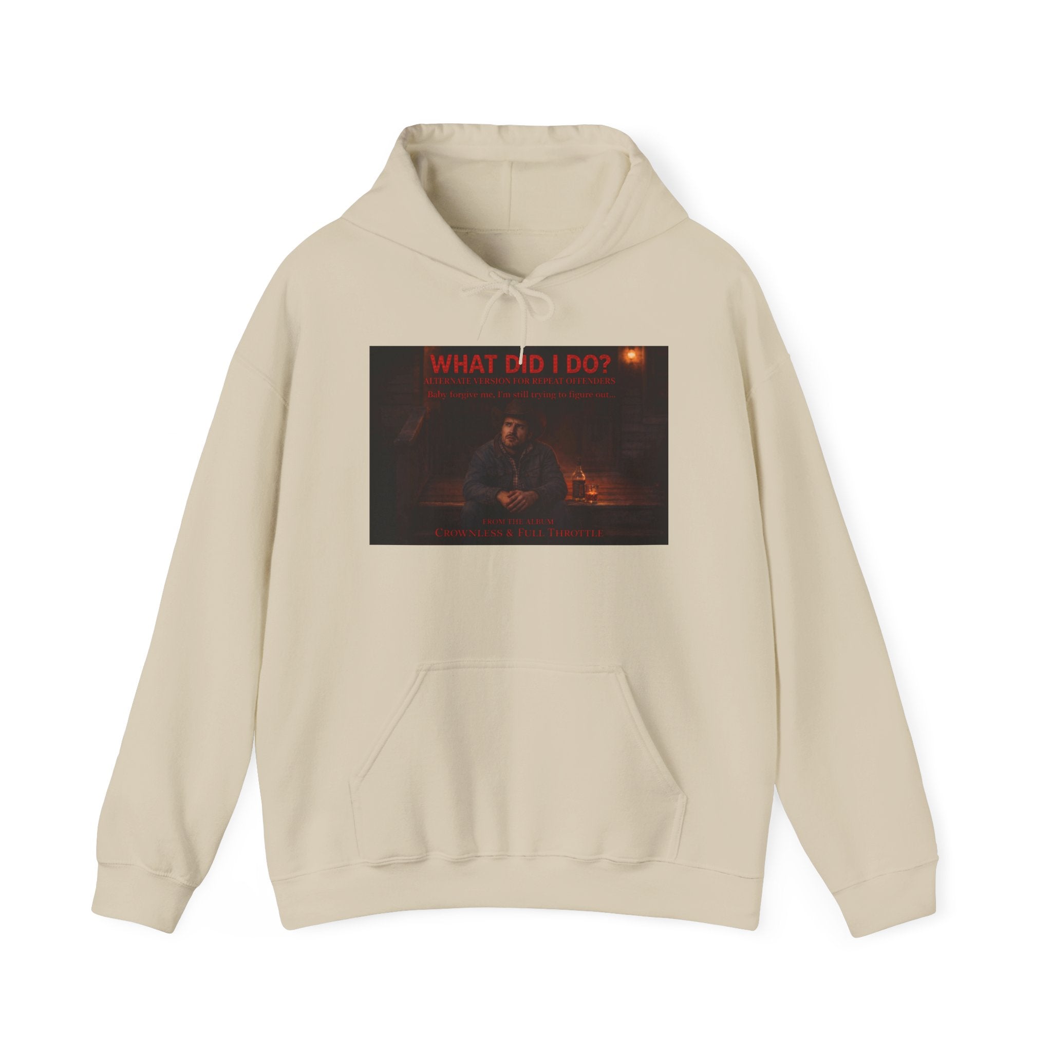 What Did I Do? Hoodie — Dark Aesthetic Graphic Pullover