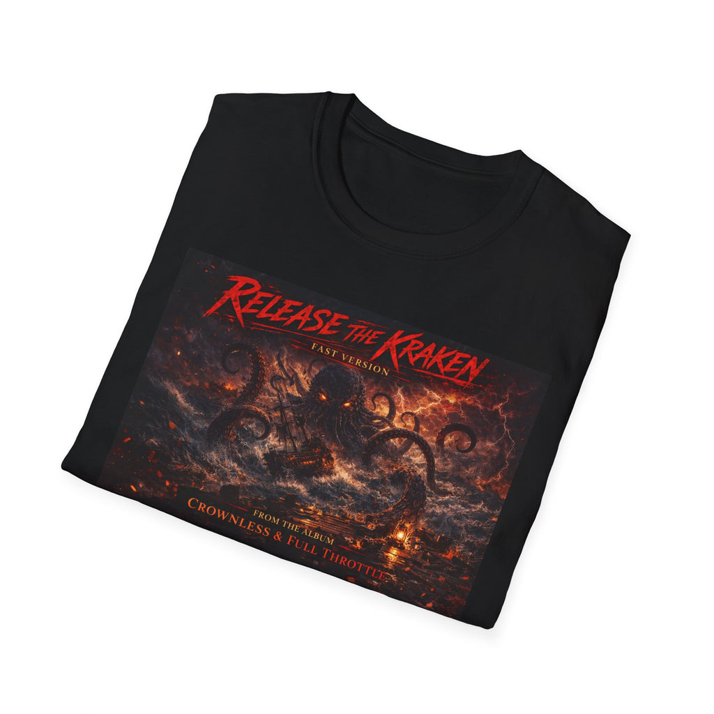 T-Shirt — 'Release the Kraken' Retro Nautical Kraken Graphic Tee