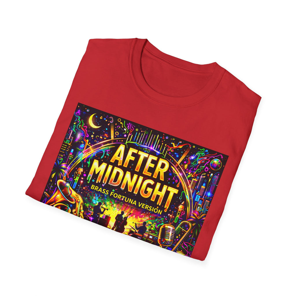 After Midnight T-Shirt  Song Cover Art From The Caribbean Calavera Album – Neon Jazz Club Graphic Tee