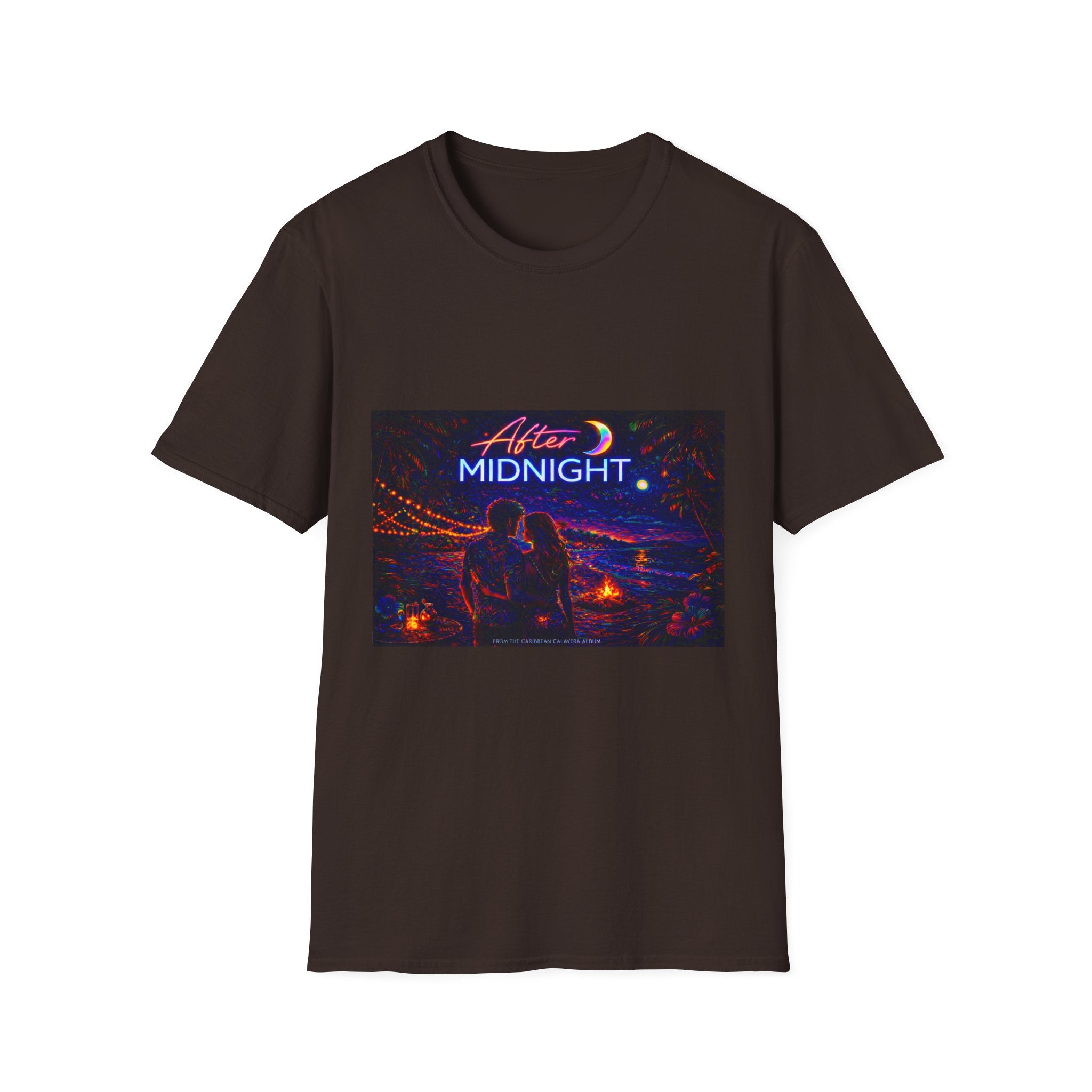 After Midnight Song Cover Art From The Caribbean Calavera Album Hoodie Graphic T-Shirt — Neon City Nightscape Tee