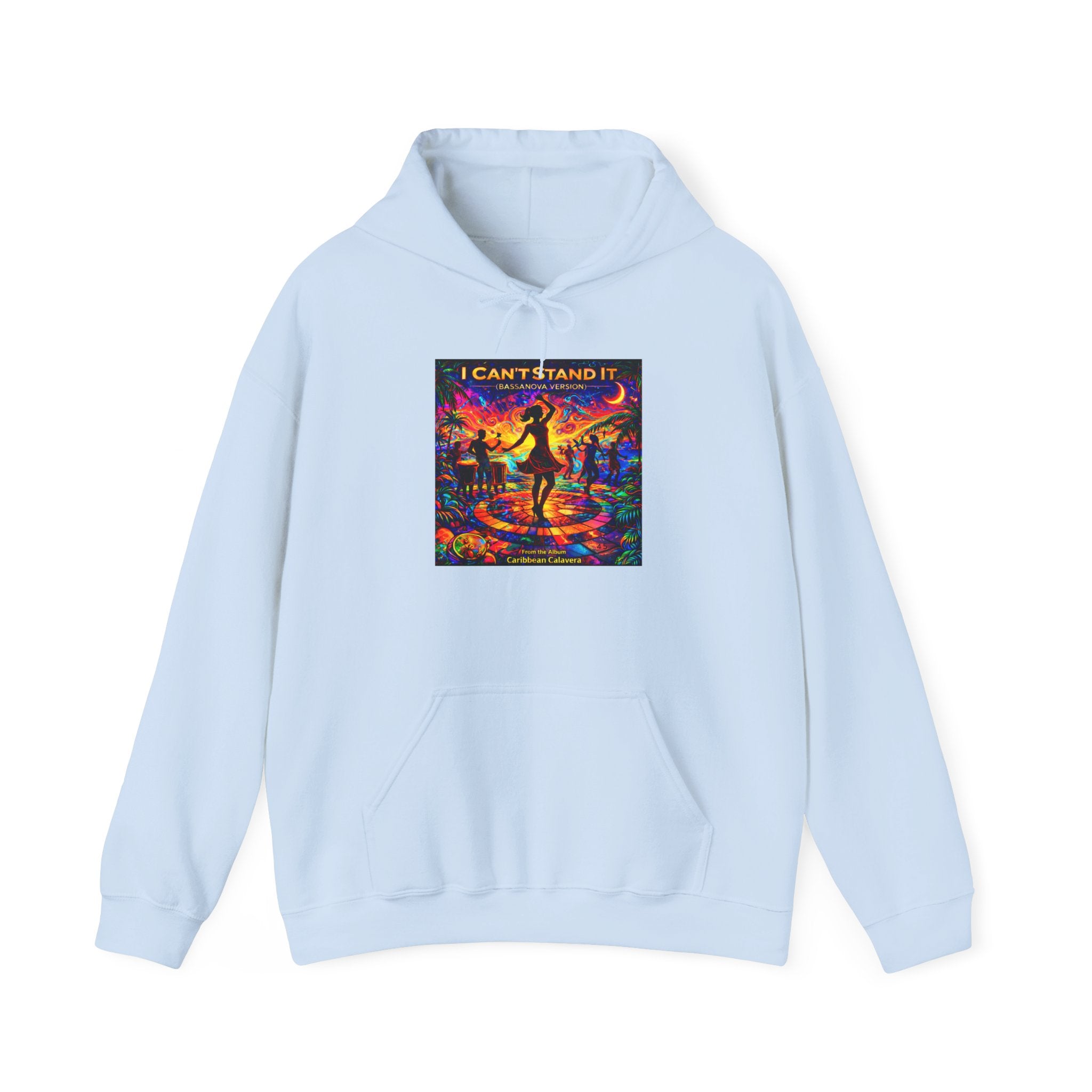 "I Can't Stand It" Psychedelic Dance Hoodie –  Song Cover Art From The Caribbean Calavera Album  Retro Disco Graphic