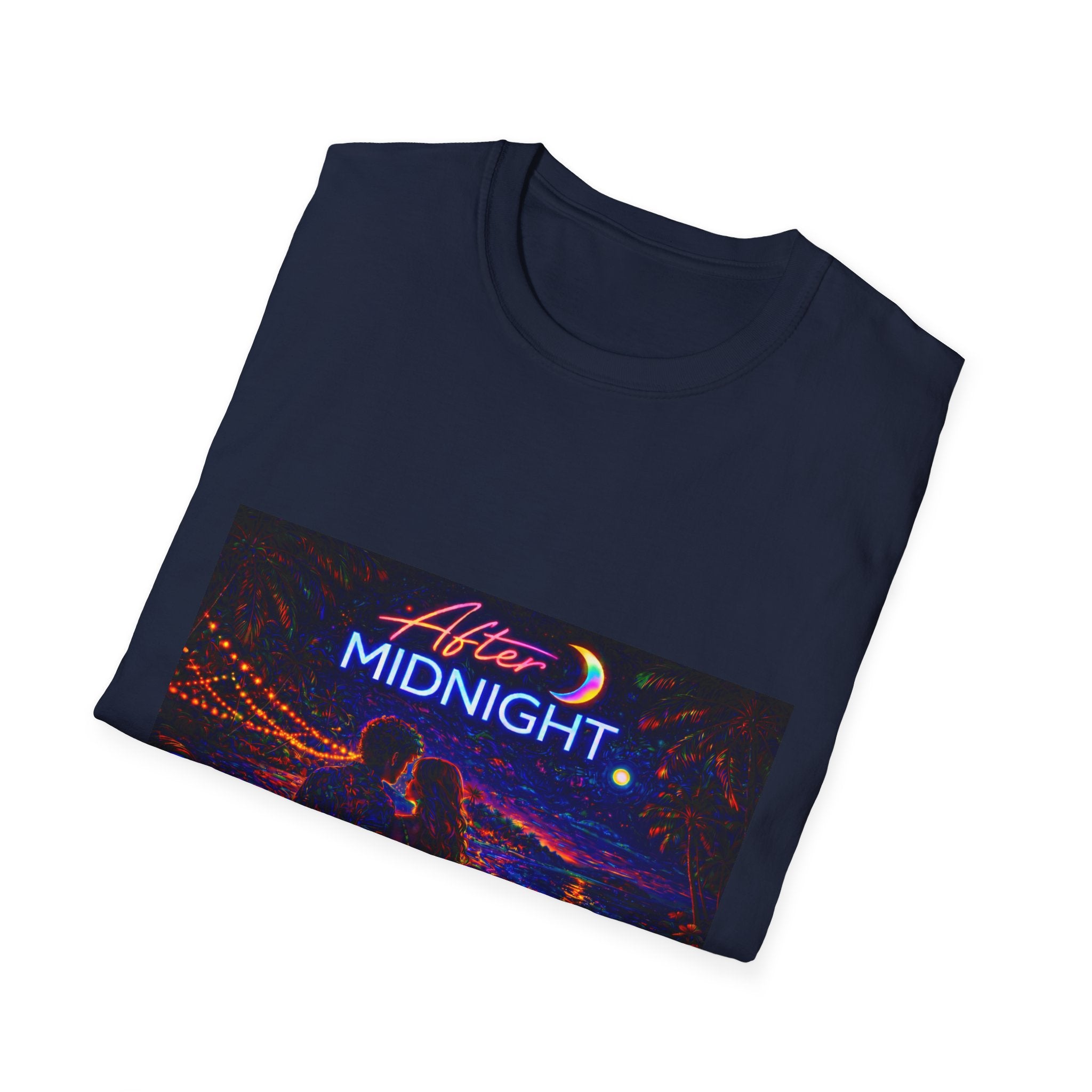 After Midnight Song Cover Art From The Caribbean Calavera Album Hoodie Graphic T-Shirt — Neon City Nightscape Tee