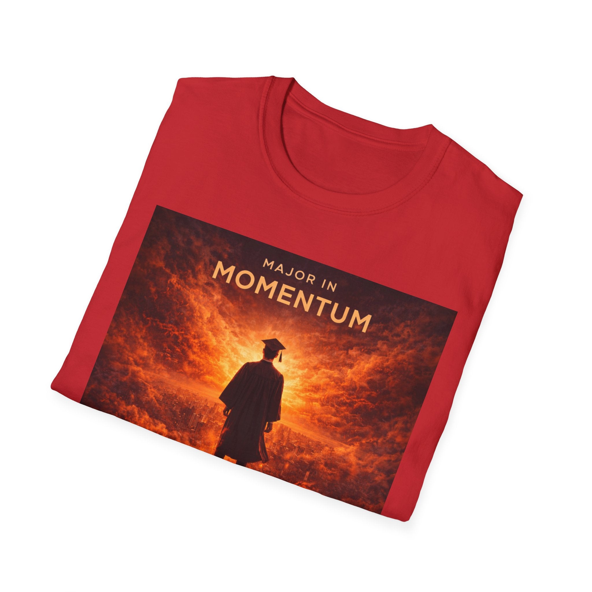 T‑Shirt – "Major in Momentum" Album Art Tee (Silhouette & Fiery Sky)