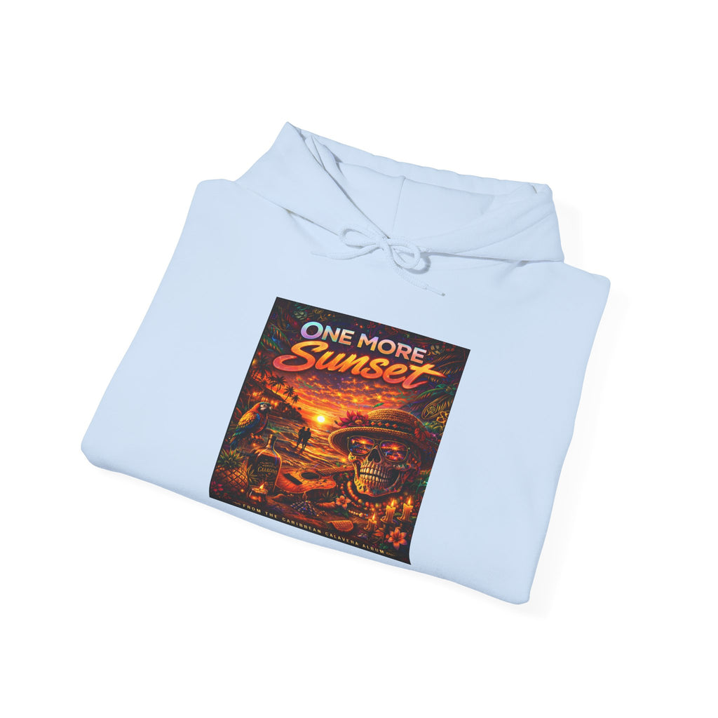 "One More Sunset"  Song Cover Art From The Caribbean Calavera Album Skateboard Vintage Graphic Pullover Sunset Skate Hoodie —