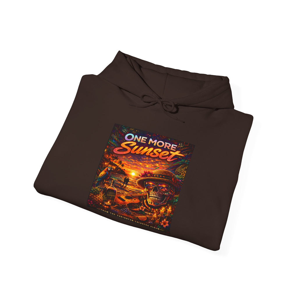 "One More Sunset"  Song Cover Art From The Caribbean Calavera Album Skateboard Vintage Graphic Pullover Sunset Skate Hoodie —