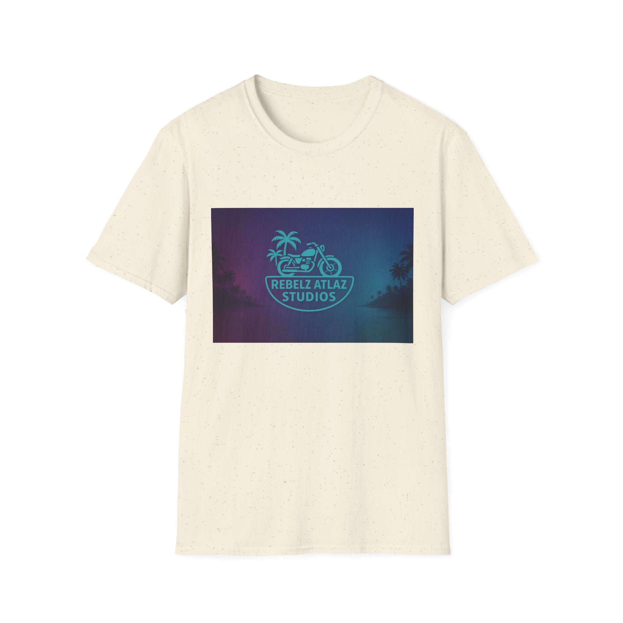 Rebel Ataz Studios Logo T-Shirt — Tropical Palm Graphic Tee