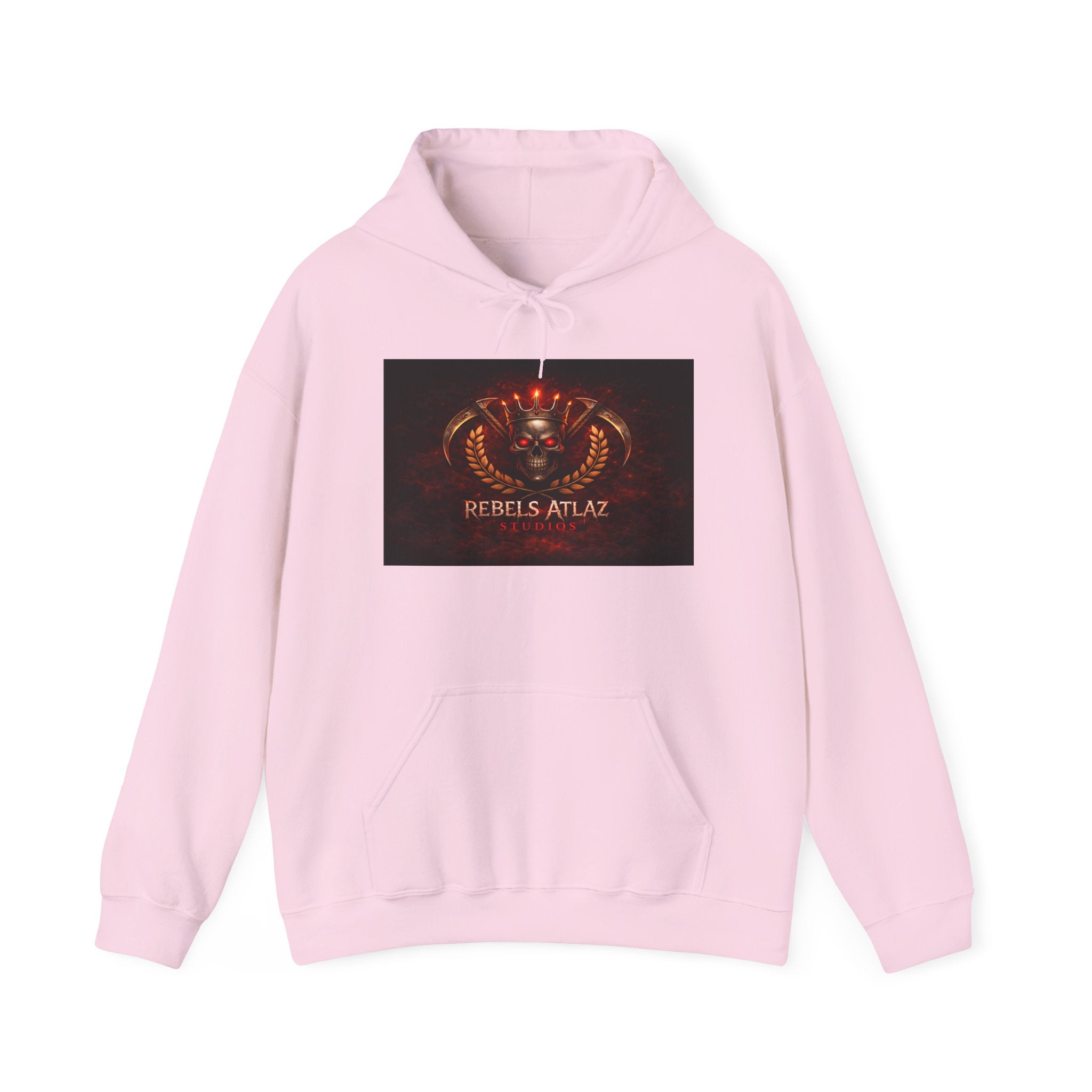 Rebelz Atlaz Films Studio Hoodie – Vintage Flaming Serpent Band Logo Pullover
