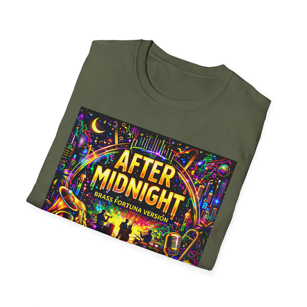 After Midnight T-Shirt  Song Cover Art From The Caribbean Calavera Album – Neon Jazz Club Graphic Tee