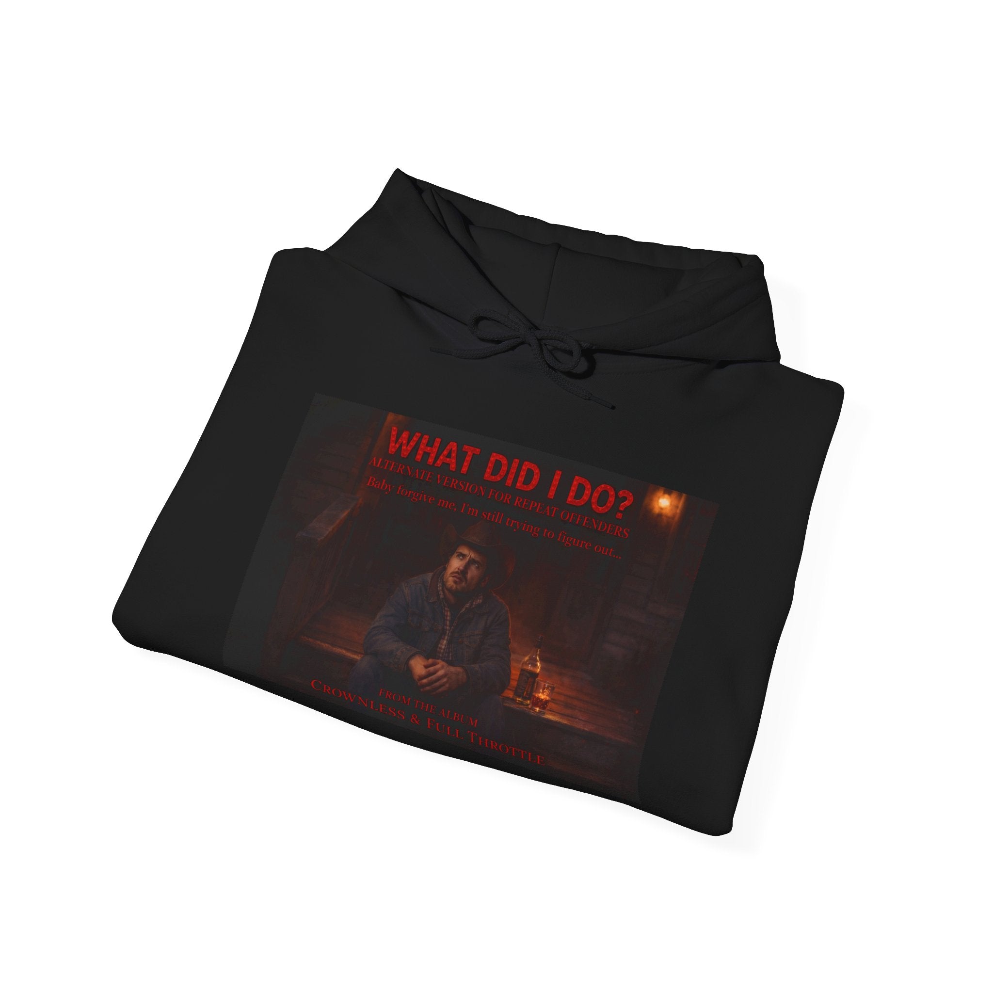 What Did I Do? Hoodie — Dark Aesthetic Graphic Pullover