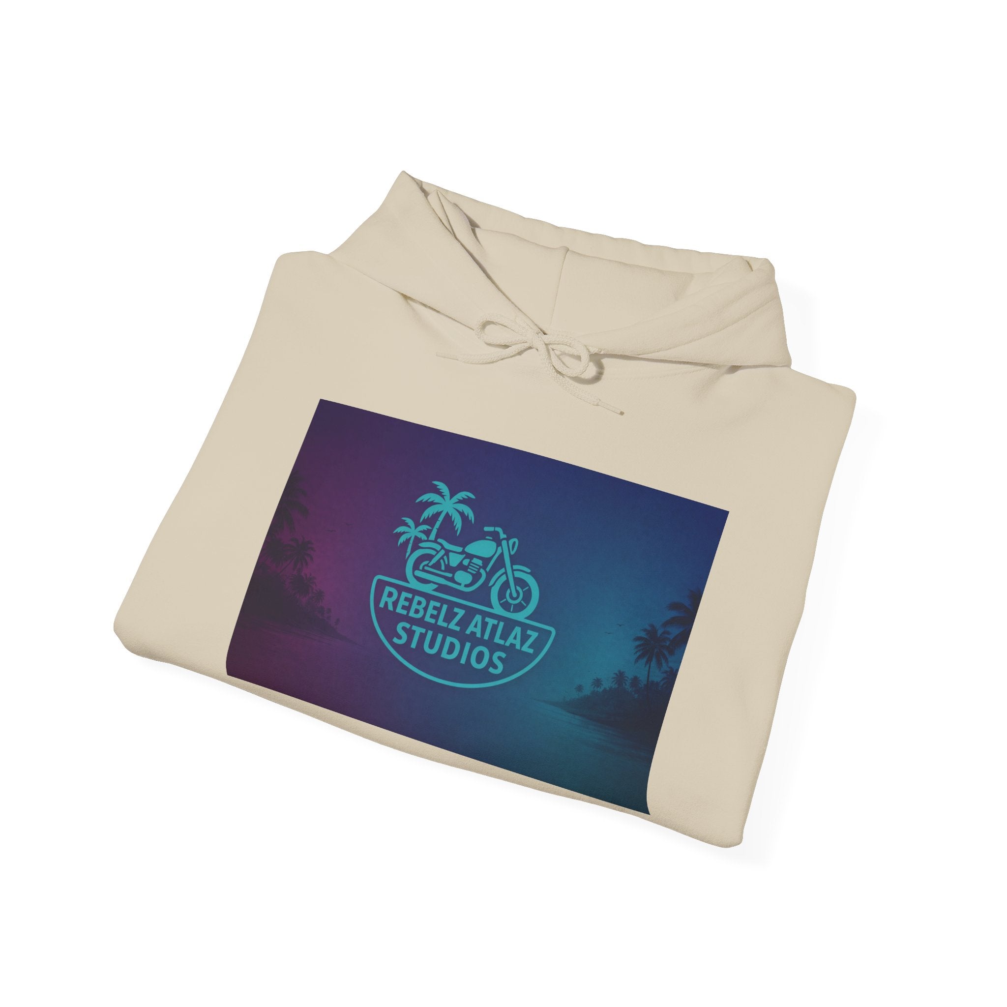 Rebel Atlas Studios Tropical Logo Hoodie Song Cover Art From The Caribbean Calavera Album