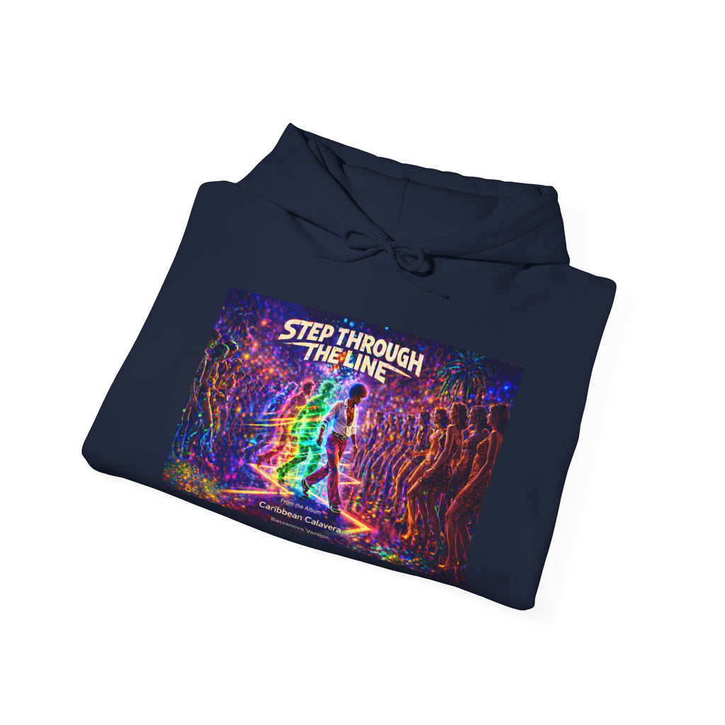 Step Through The Line Hoodie Song Cover Art From The Caribbean Calavera Album — Psychedelic Trippy Graphic Pullover