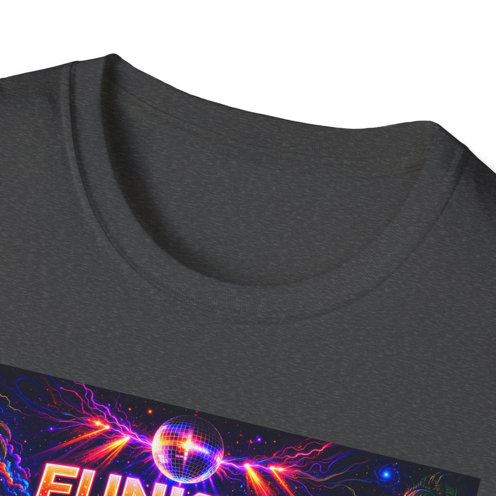 Funkify   Song Cover Art From The Caribbean Calavera Album  Neon City T-Shirt – Retro Synthwave Music Tee