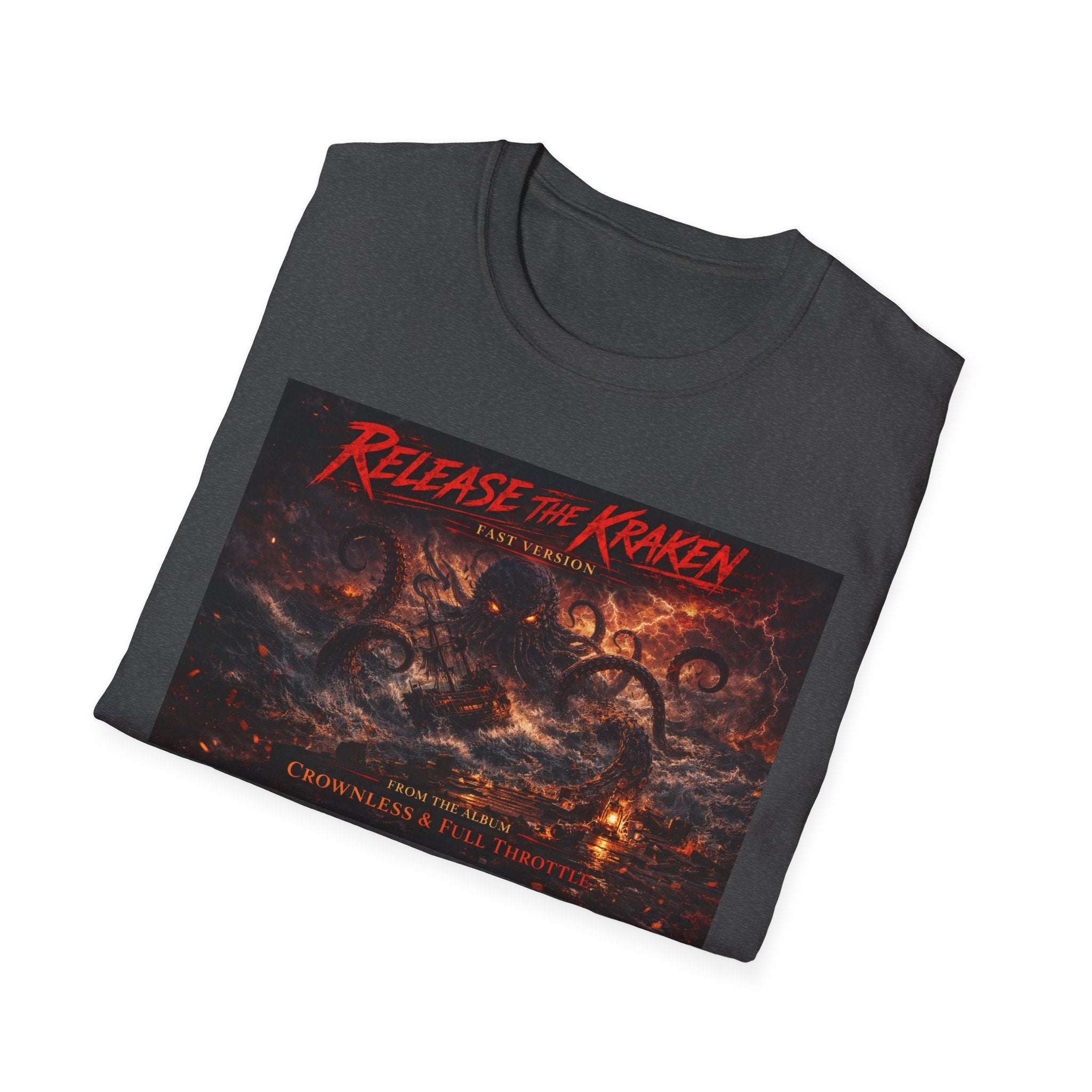 T-Shirt — 'Release the Kraken' Retro Nautical Kraken Graphic Tee