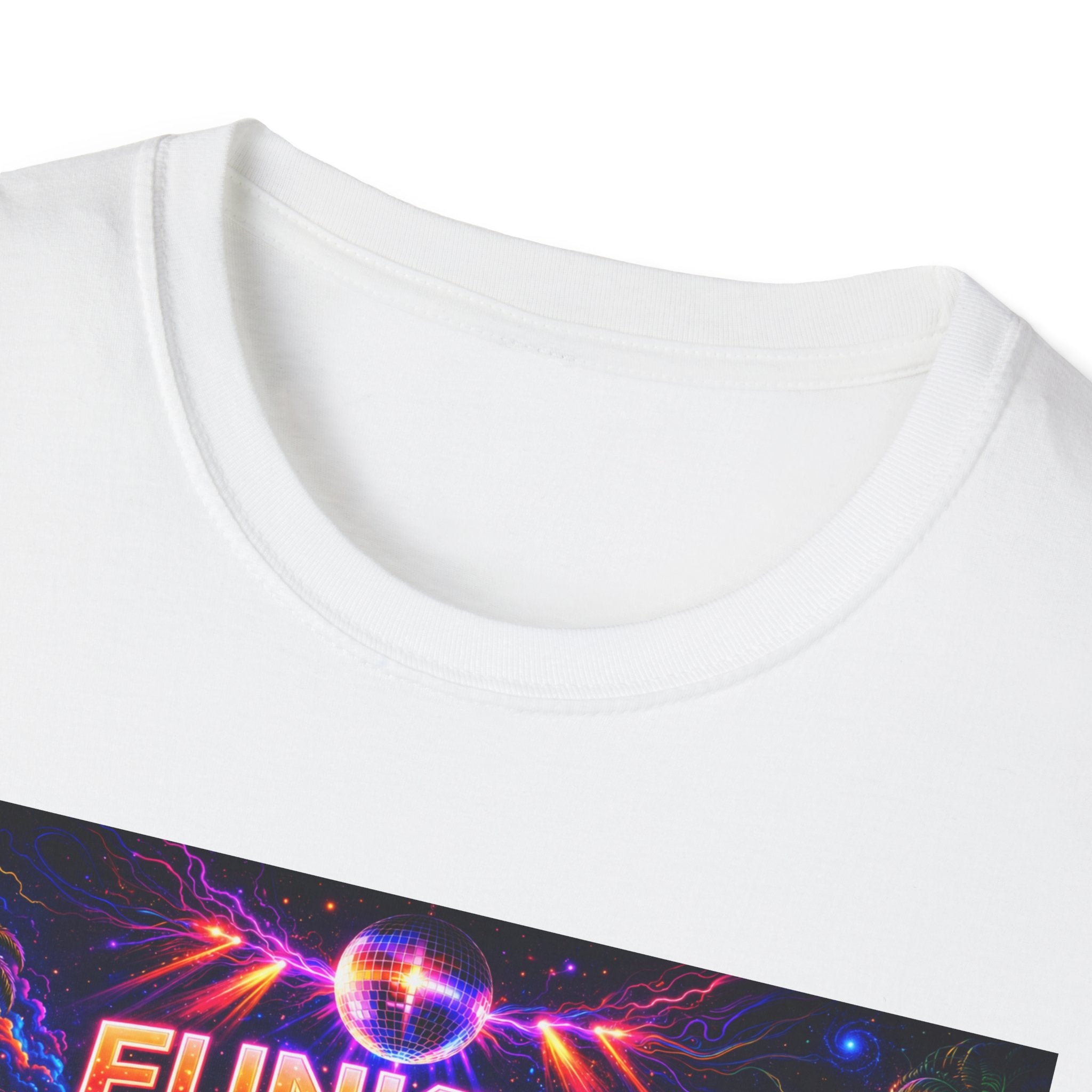 Funkify   Song Cover Art From The Caribbean Calavera Album  Neon City T-Shirt – Retro Synthwave Music Tee