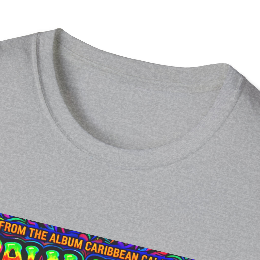 Palm Trees & Kisses Song Cover Art From The Caribbean Calavera Album  Tropical Graphic T-Shirt — Retro Sunset Beach Vibes