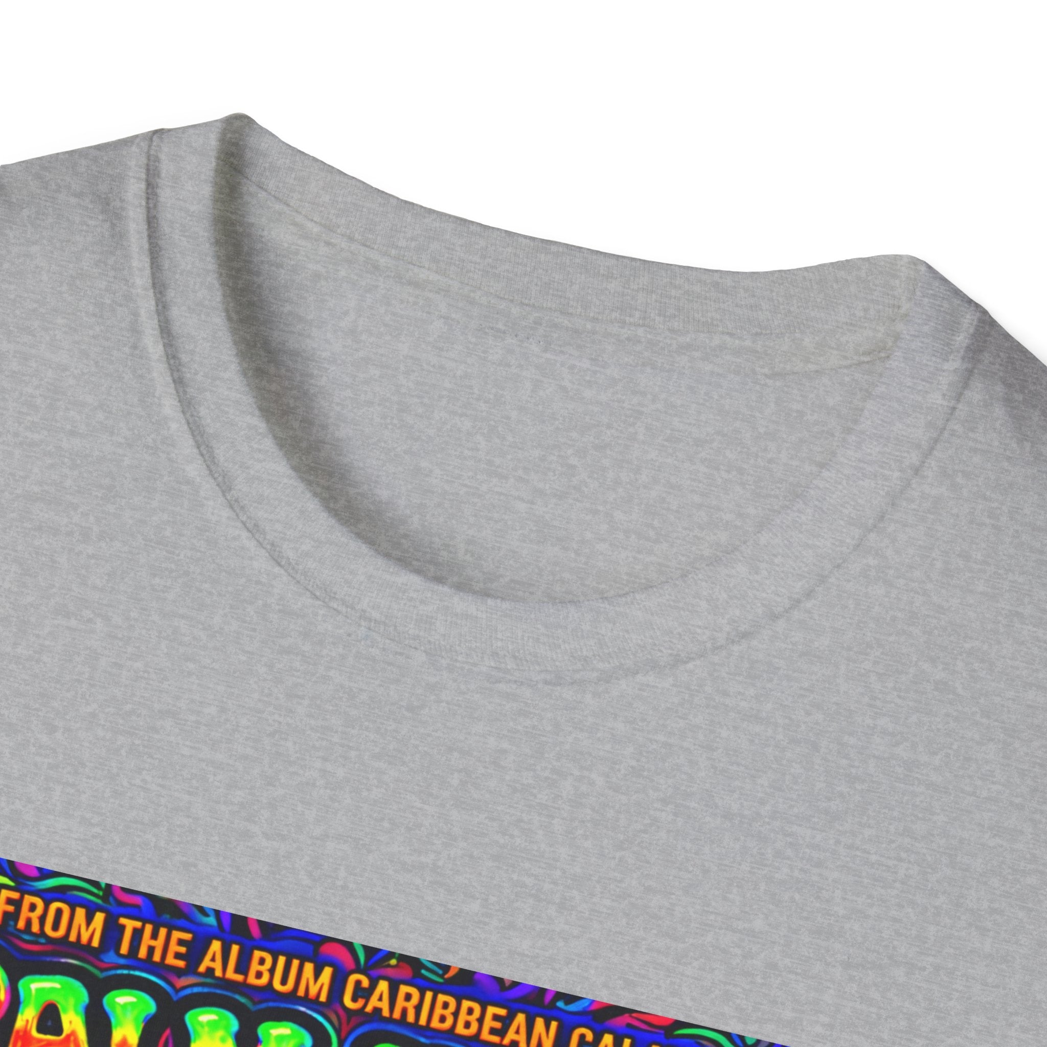 Palm Trees & Kisses Song Cover Art From The Caribbean Calavera Album  Tropical Graphic T-Shirt — Retro Sunset Beach Vibes
