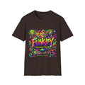 Funkify Graphic T‑Shirt   Song Cover Art From The Caribbean Calavera Album — Psychedelic Neon Music Art Tee