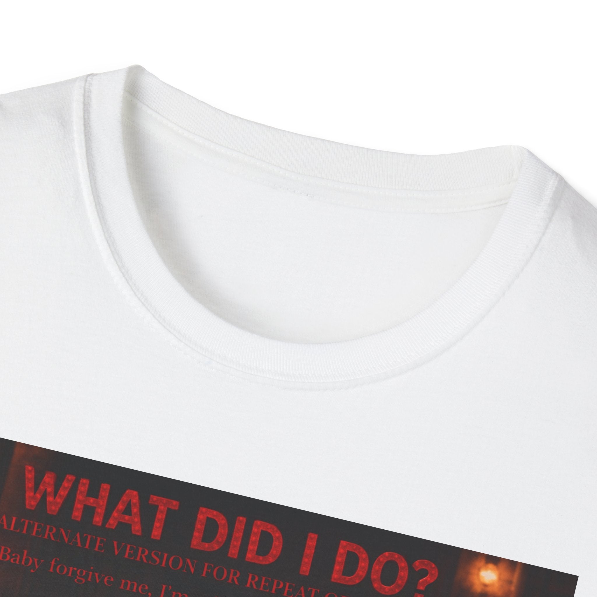 T-Shirt — "What Did I Do?" Dark Vintage Portrait Graphic Tee
