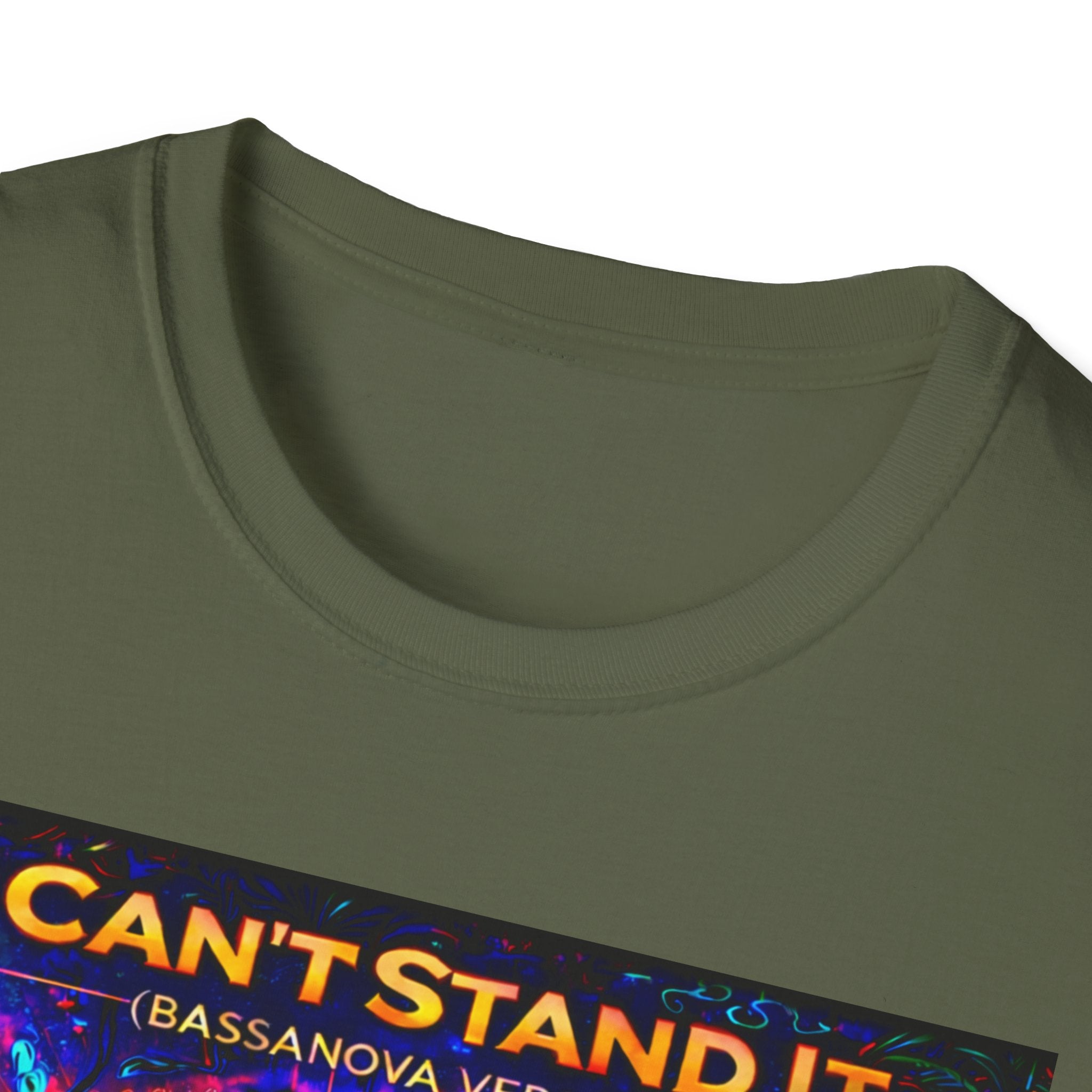 I Can't Stand It Dance T-Shirt   Song Cover Art From The Caribbean Calavera Album — Vibrant Caribbean Disco Sunset Tee