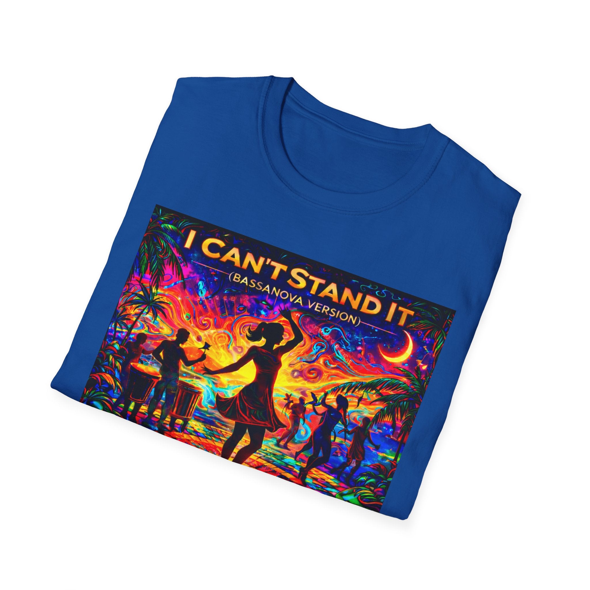 I Can't Stand It Dance Tee Song Cover Art From The Caribbean Calavera Album — Vibrant Caribbean Disco Music T-Shirt