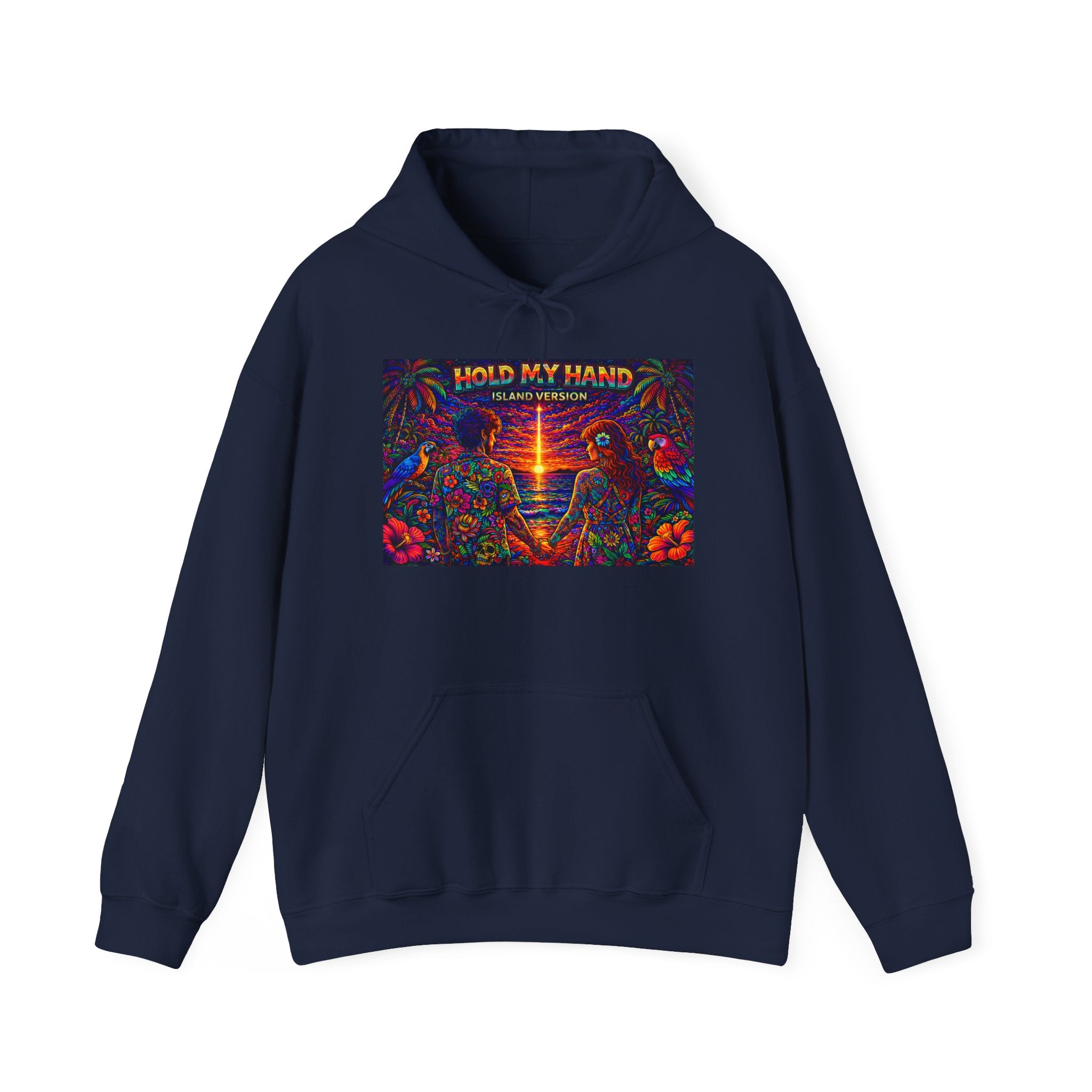 Hold My Hand Like You Used to Island Version Song Cover From Caribbean Calavera Album  Retro Rave Graphic Sweatshirt