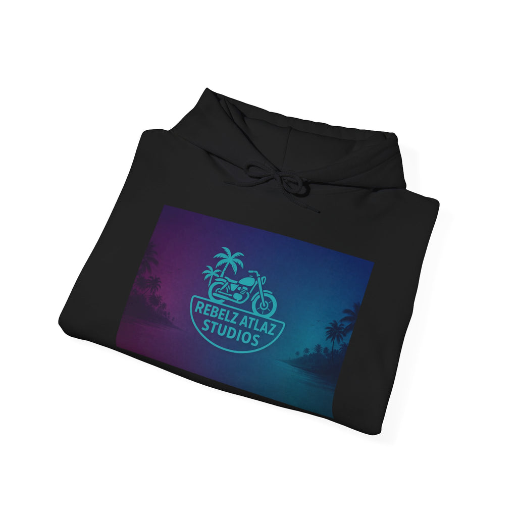 Rebel Atlas Studios Tropical Logo Hoodie Song Cover Art From The Caribbean Calavera Album
