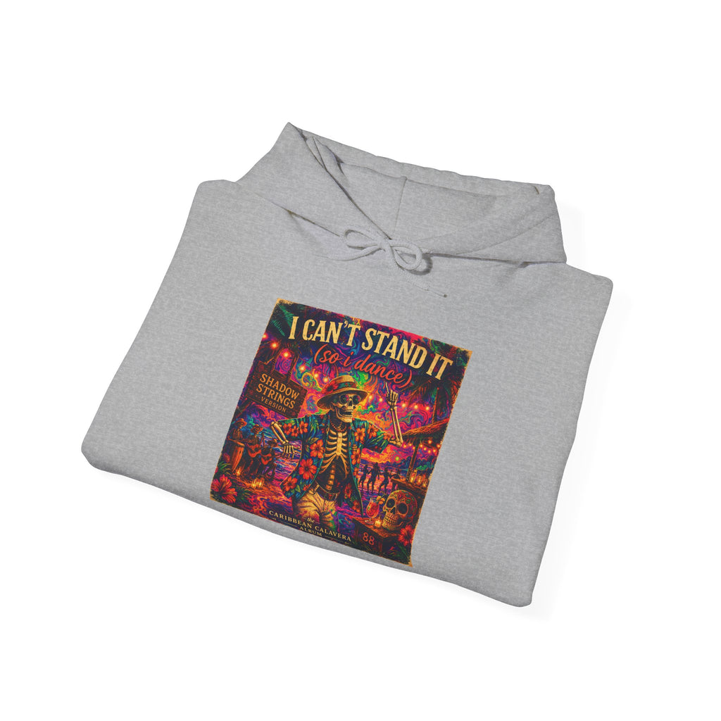 I Can't Stand It Hoodie -  Song Cover Art From The Caribbean Calavera Album  Retro Neon Skatepunk Graphic Pullover