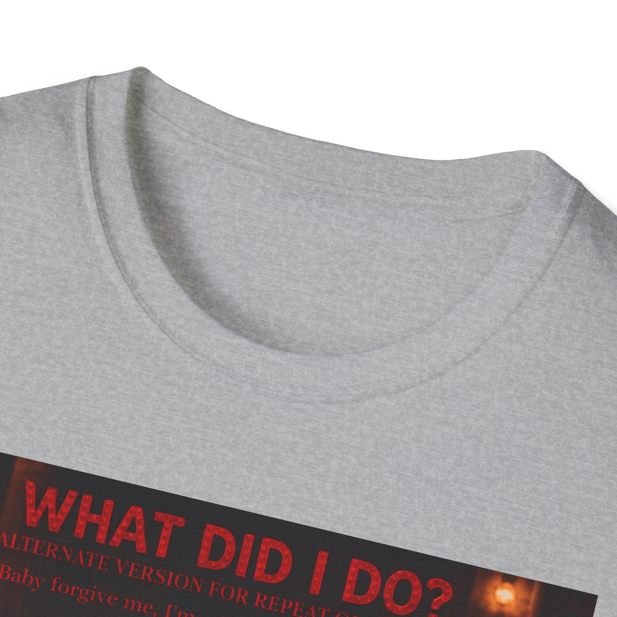 T-Shirt — "What Did I Do?" Dark Vintage Portrait Graphic Tee