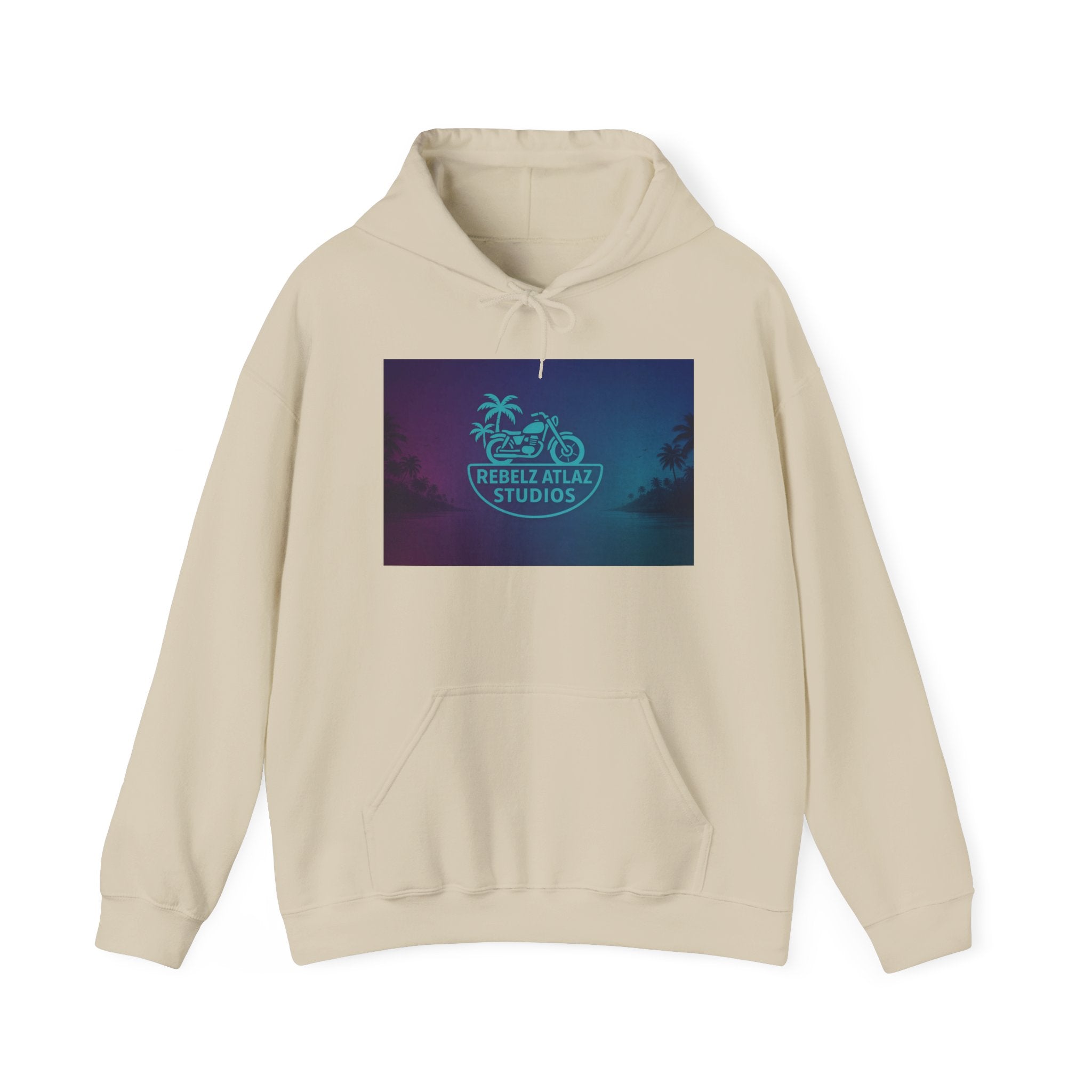 Rebel Atlas Studios Tropical Logo Hoodie Song Cover Art From The Caribbean Calavera Album