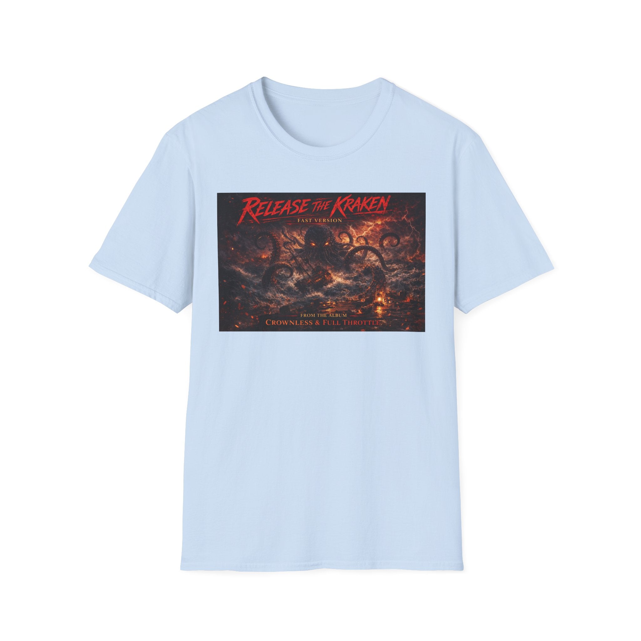 T-Shirt — 'Release the Kraken' Retro Nautical Kraken Graphic Tee
