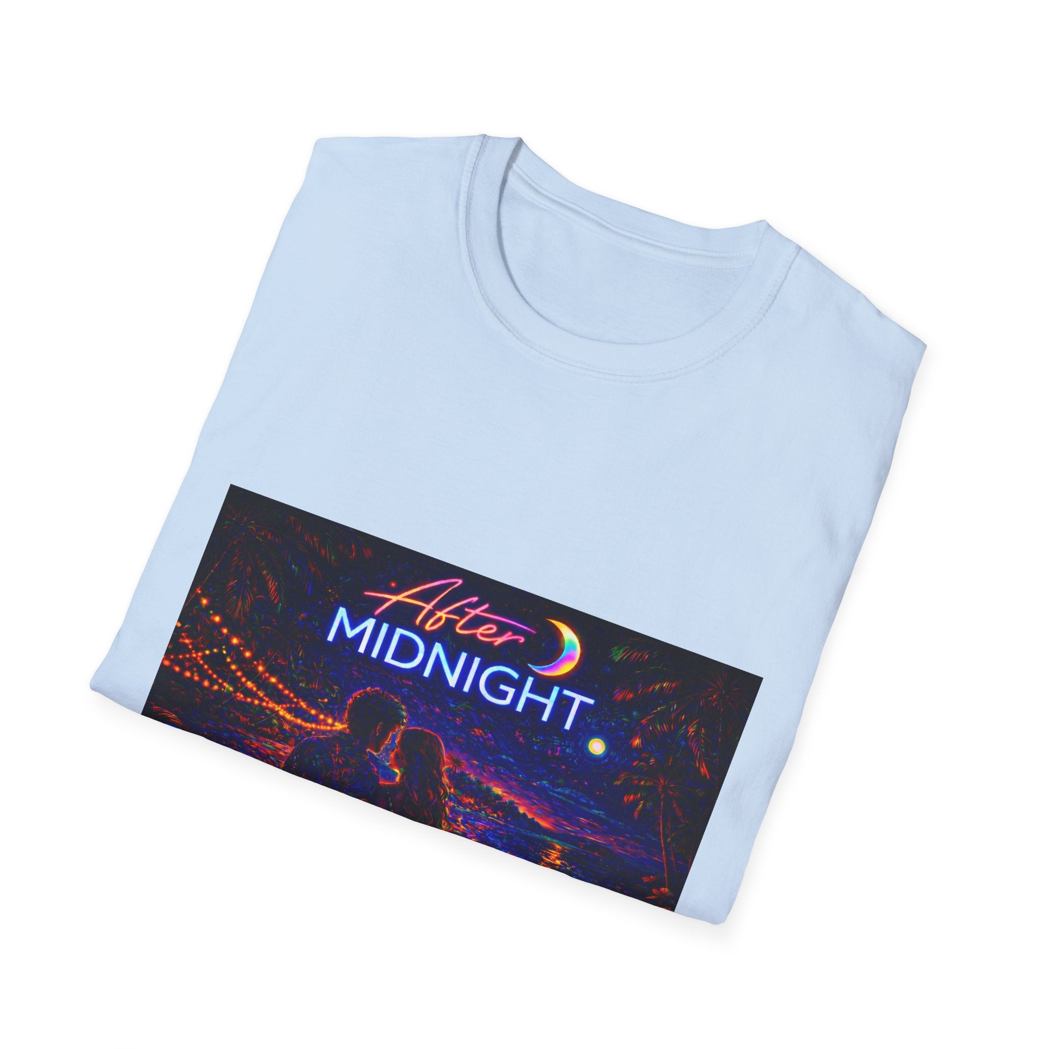 After Midnight Song Cover Art From The Caribbean Calavera Album Hoodie Graphic T-Shirt — Neon City Nightscape Tee