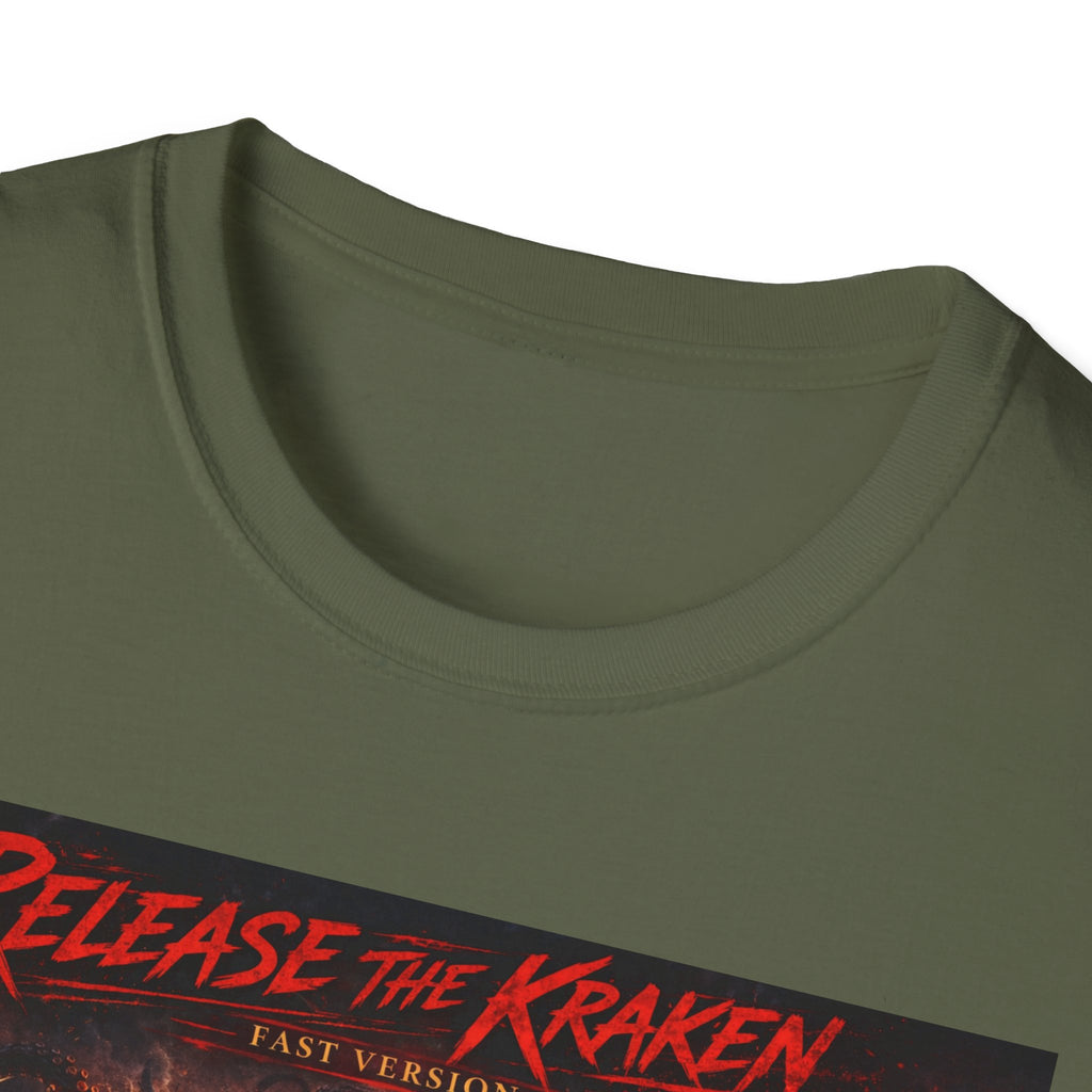T-Shirt — 'Release the Kraken' Retro Nautical Kraken Graphic Tee