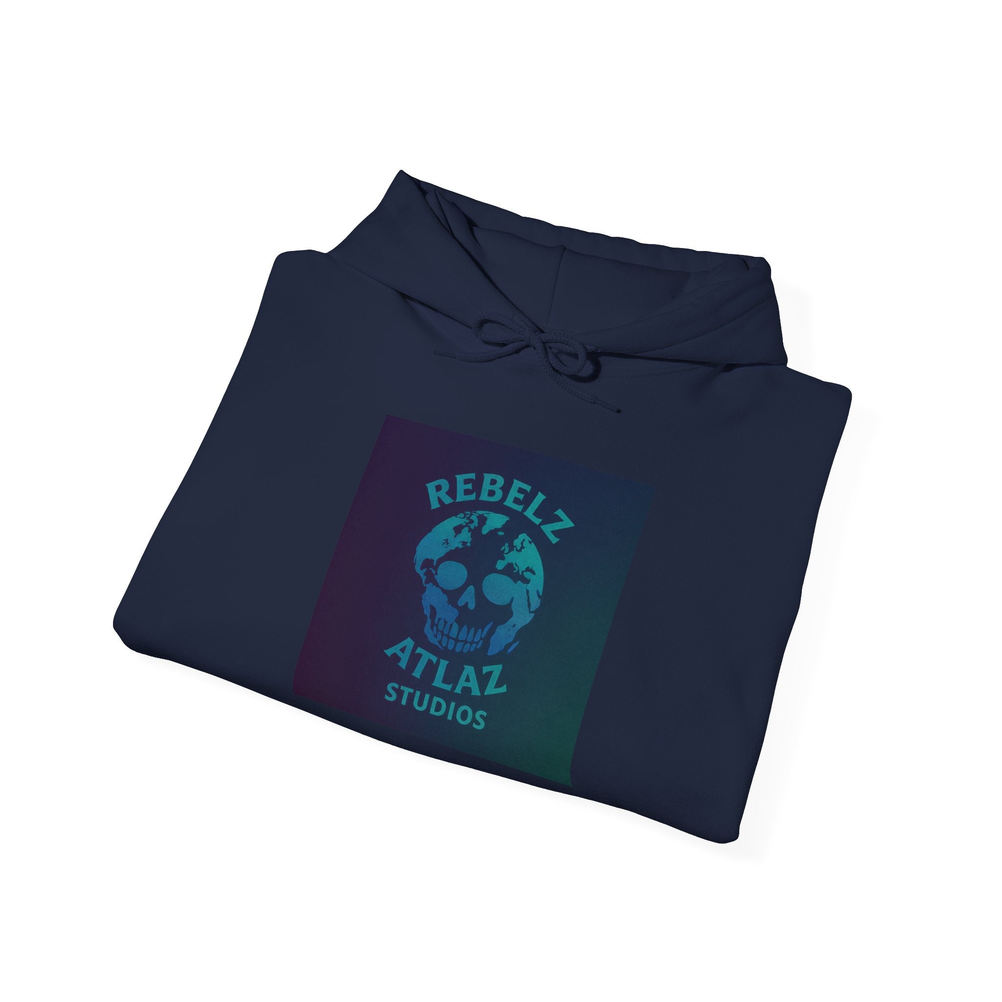 Rebelz Atlaz Studios Globe Hoodie – Vintage Earth Logo Pullover