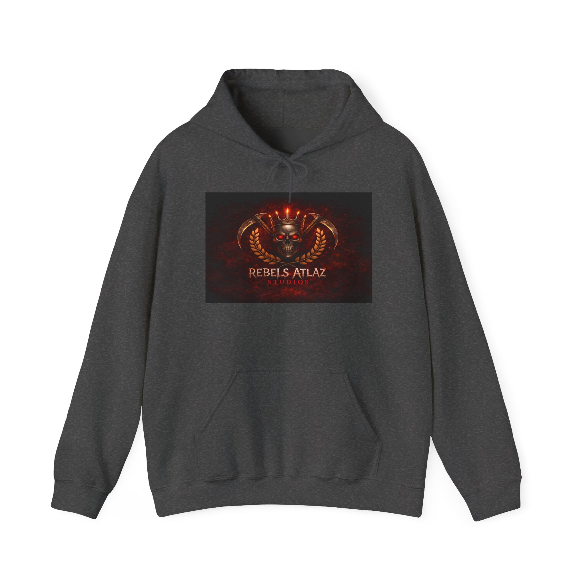 Rebelz Atlaz Films Studio Hoodie – Vintage Flaming Serpent Band Logo Pullover