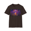 Funkify   Song Cover Art From The Caribbean Calavera Album  Neon City T-Shirt – Retro Synthwave Music Tee