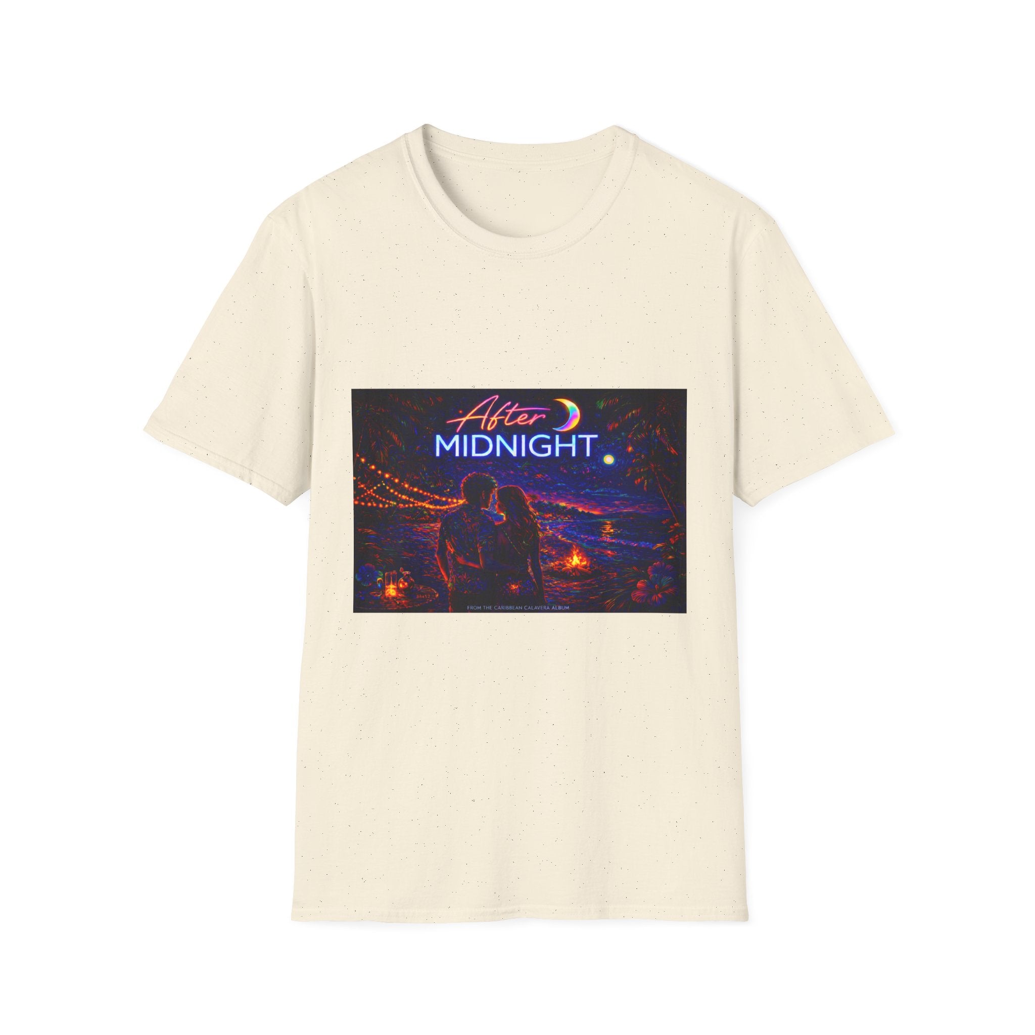 After Midnight Song Cover Art From The Caribbean Calavera Album Hoodie Graphic T-Shirt — Neon City Nightscape Tee