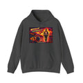 Retro 'Strut Like You Got It' Hoodie Song Cover Art From The Caribbean Calavera Album  — 80s Neon Vaporwave Streetwear